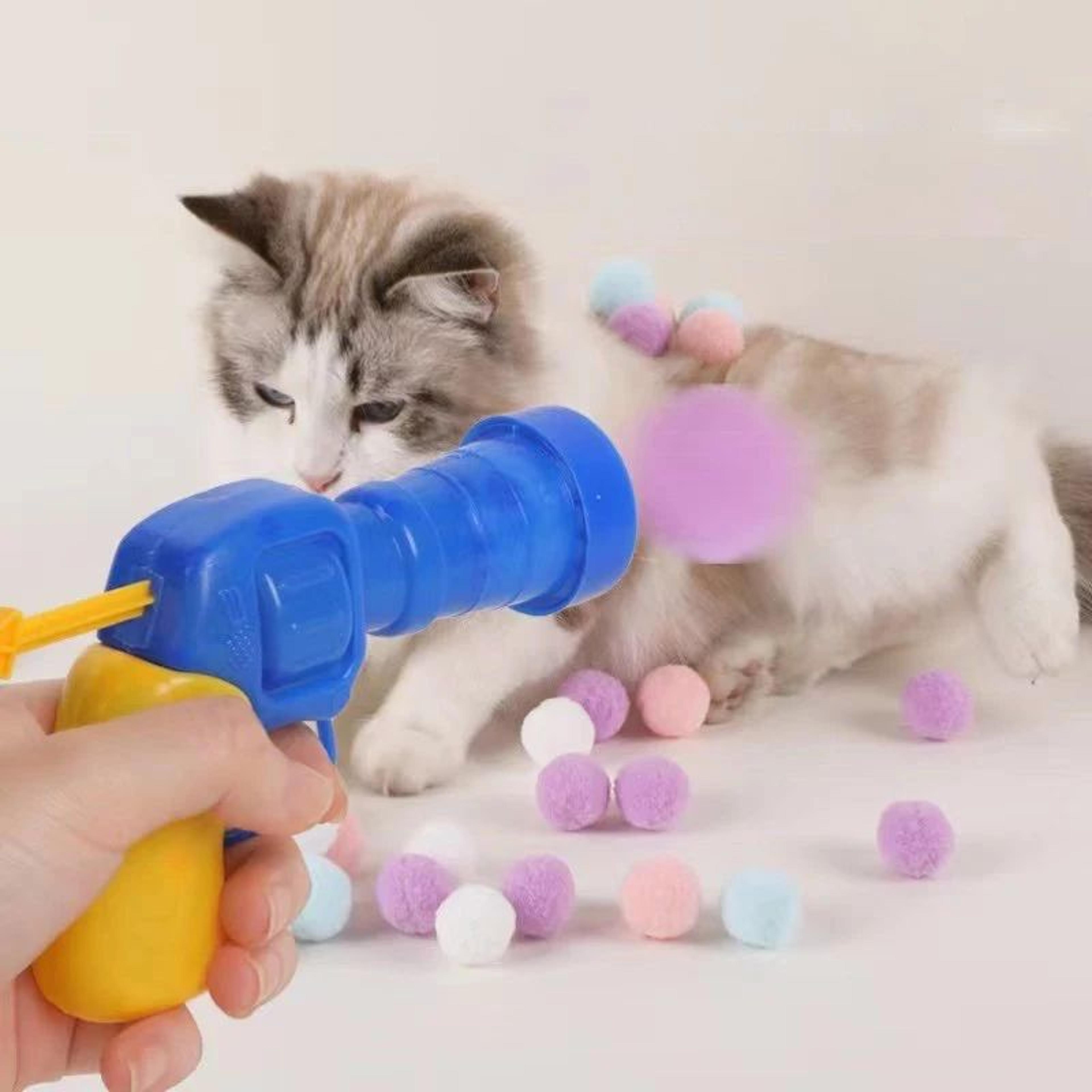 Interactive Plush Ball Cat Toy Launcher 3
