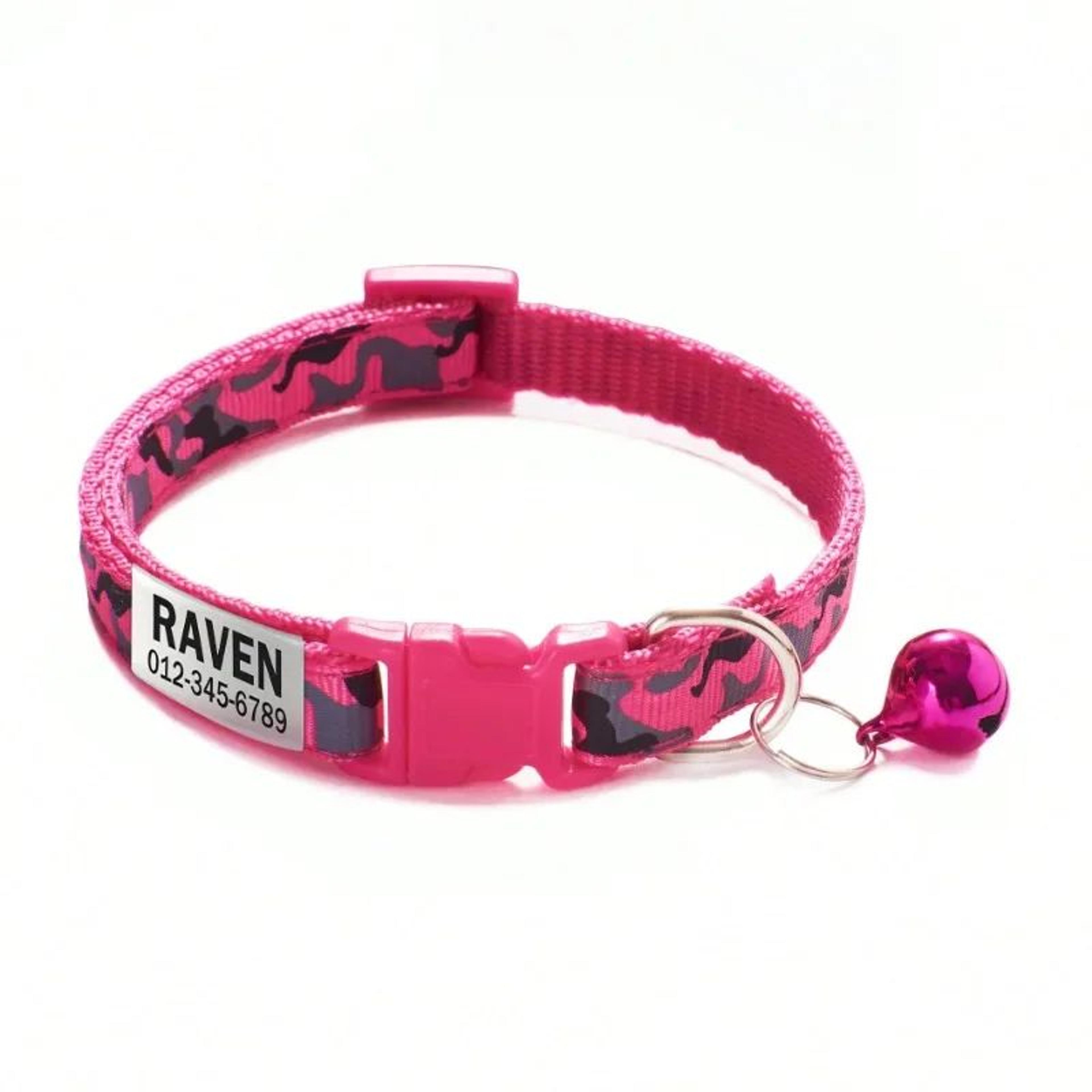 Personalized Camouflage Cat Collar With Bell 2