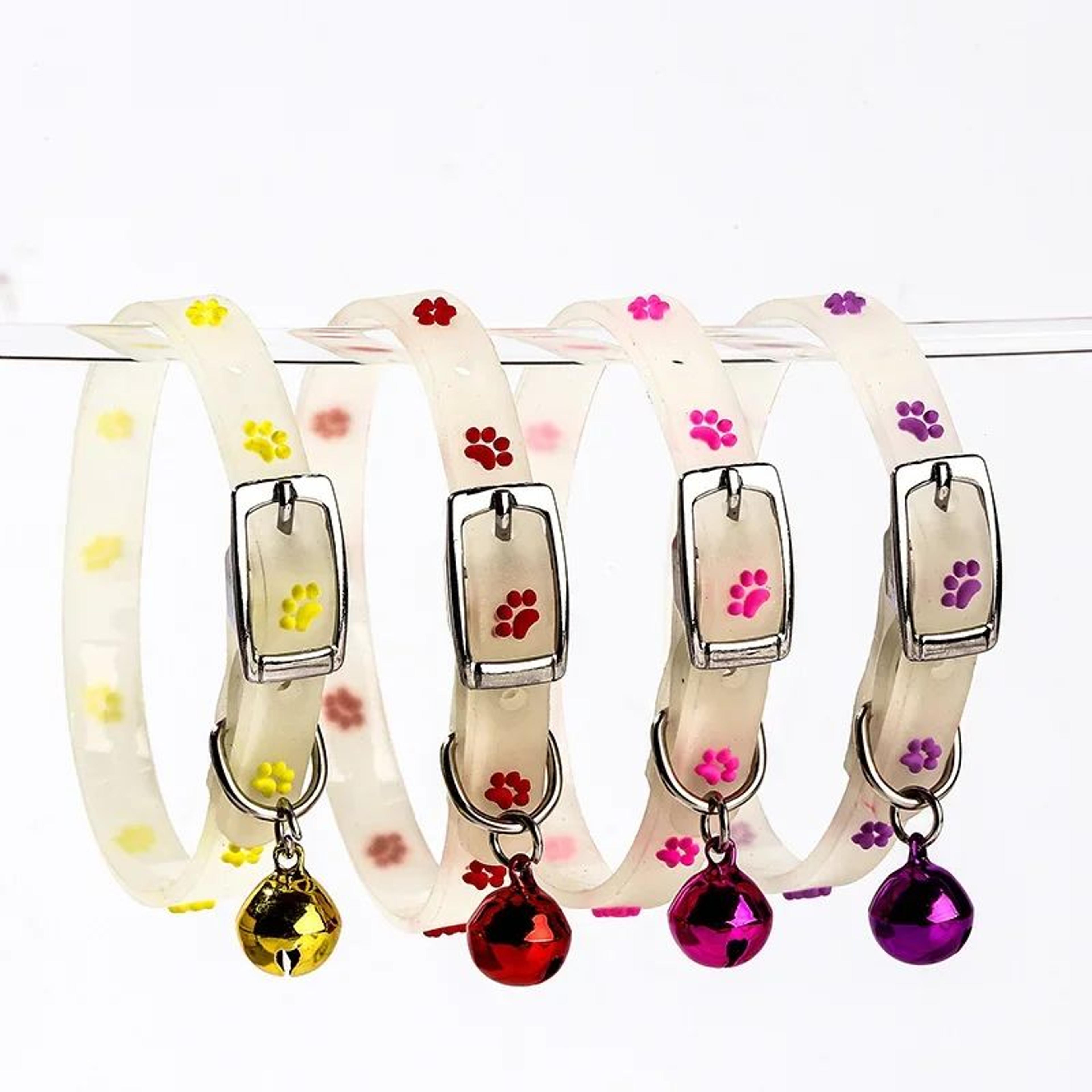 Glow In The Dark Reflective Pet Collar With Bell 10