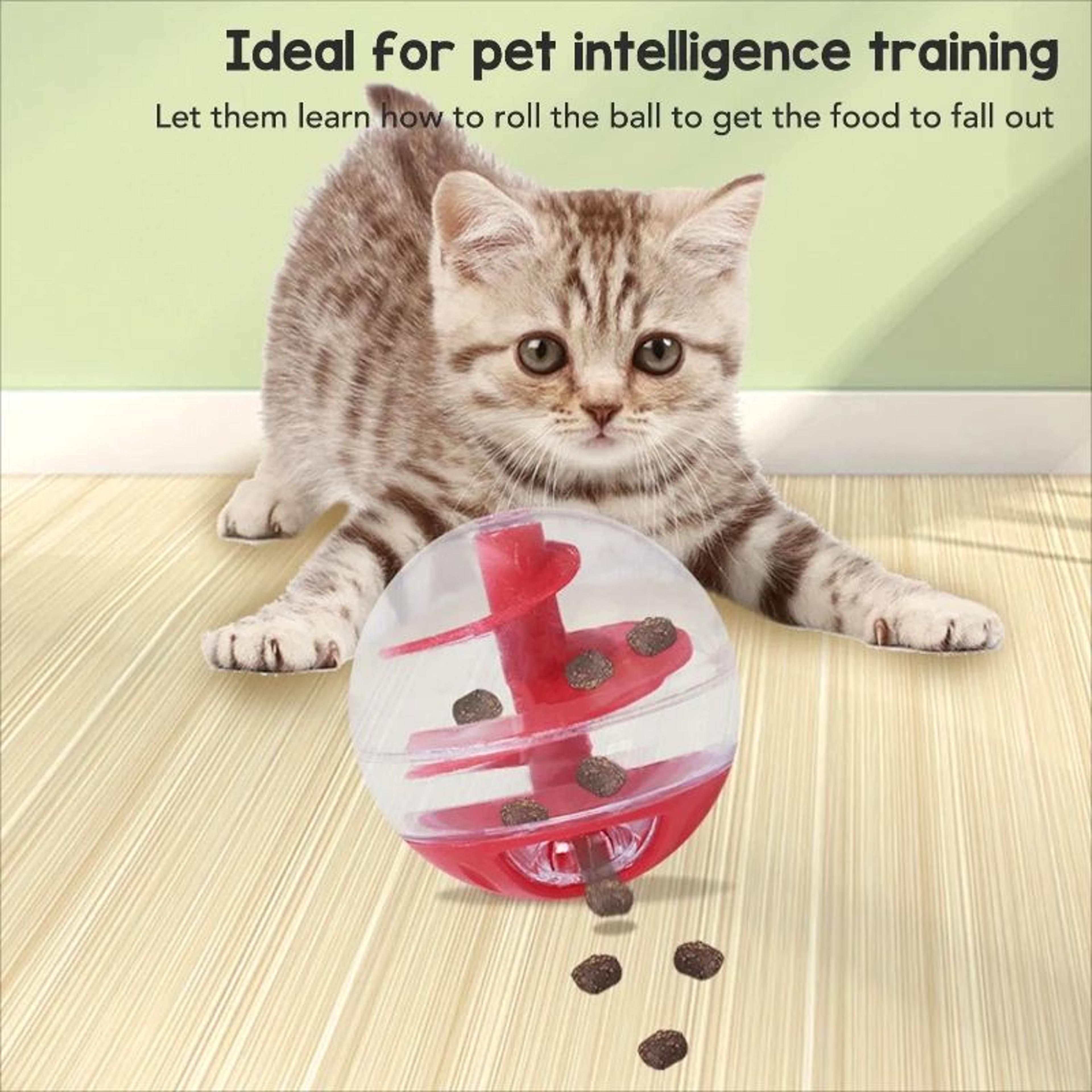 Interactive Cat Treat Dispensing Puzzle Ball 0