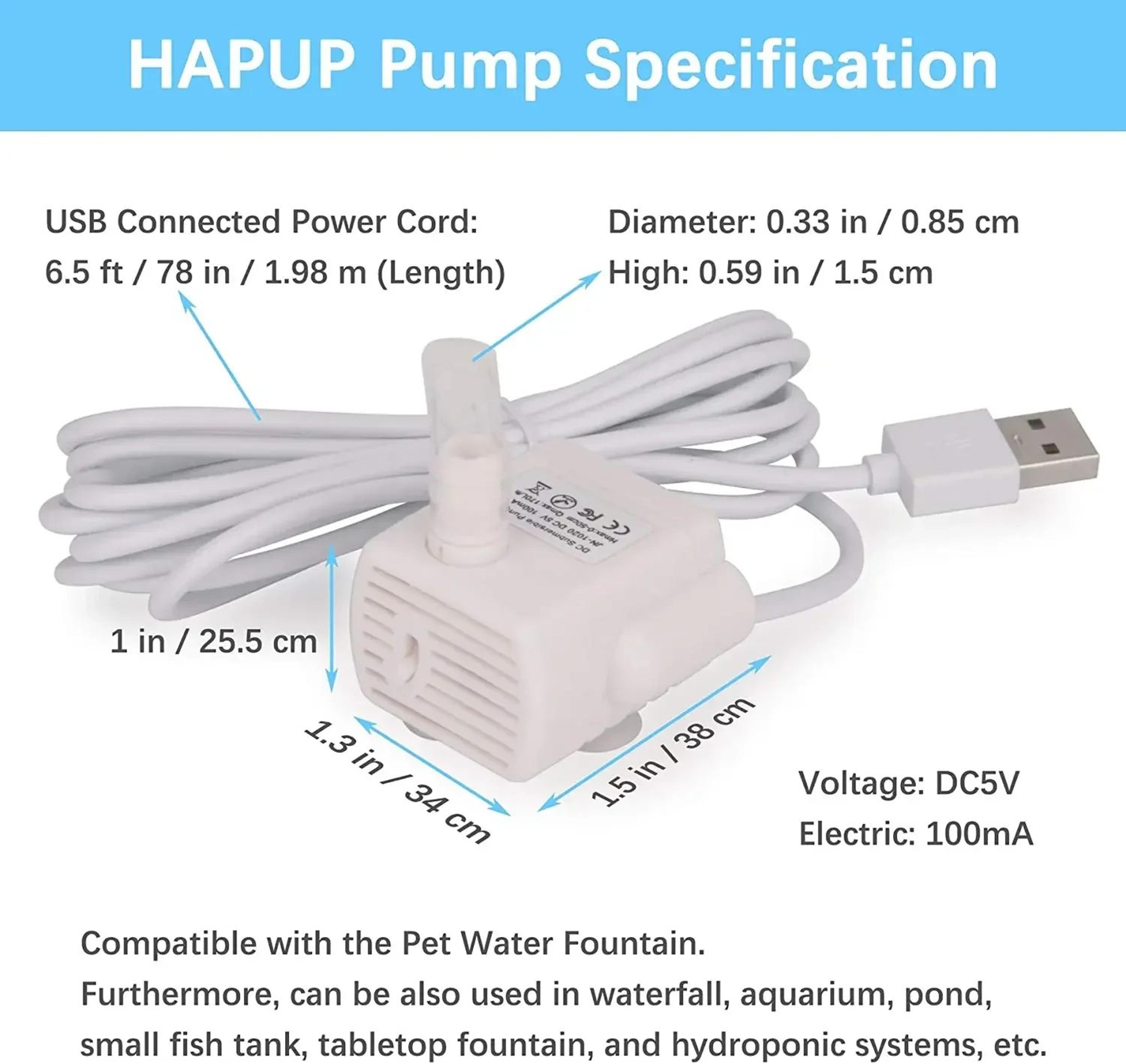 Replacement Water Pump For Pet Fountain 4