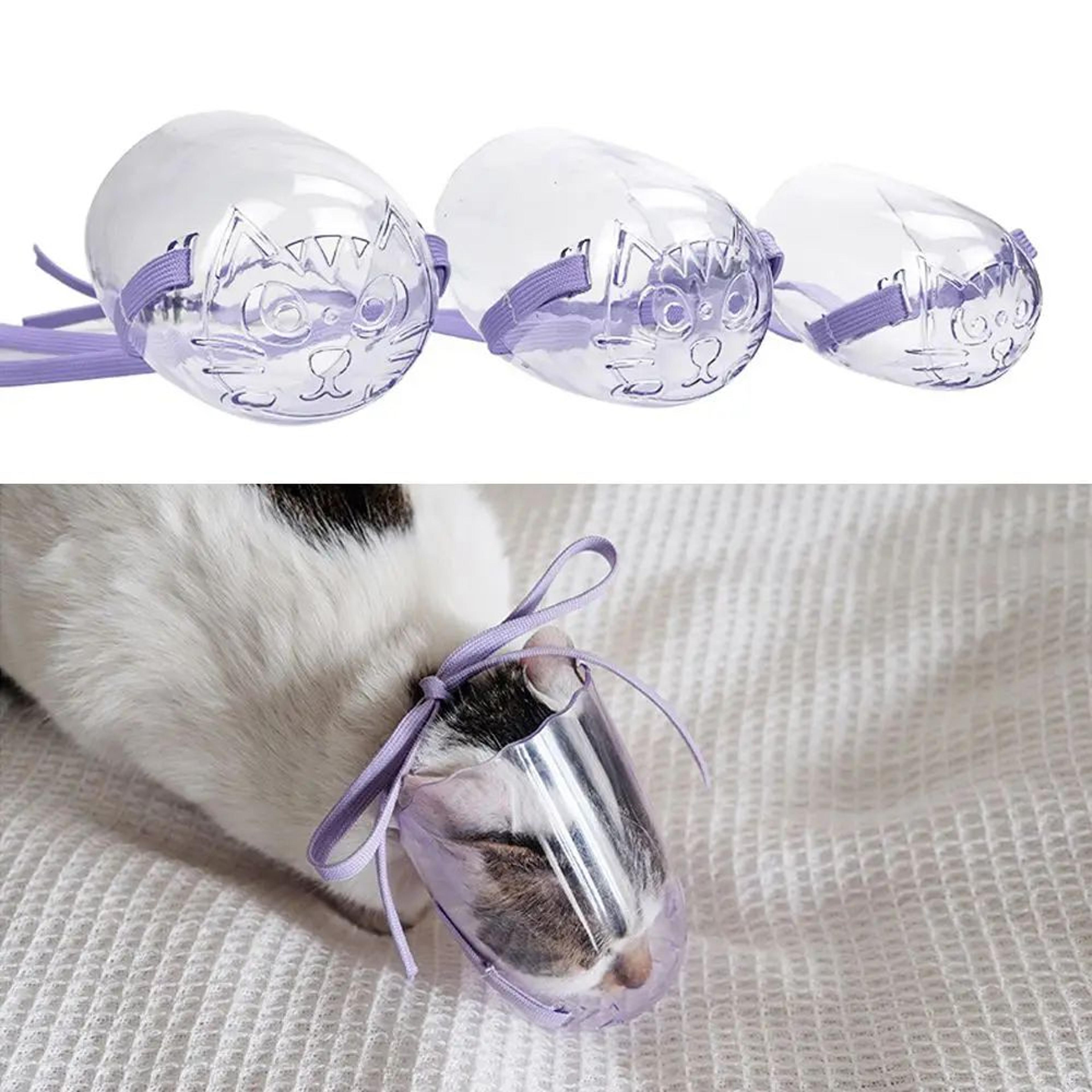Transparent Anti Bite Cat Grooming Muzzle 1
