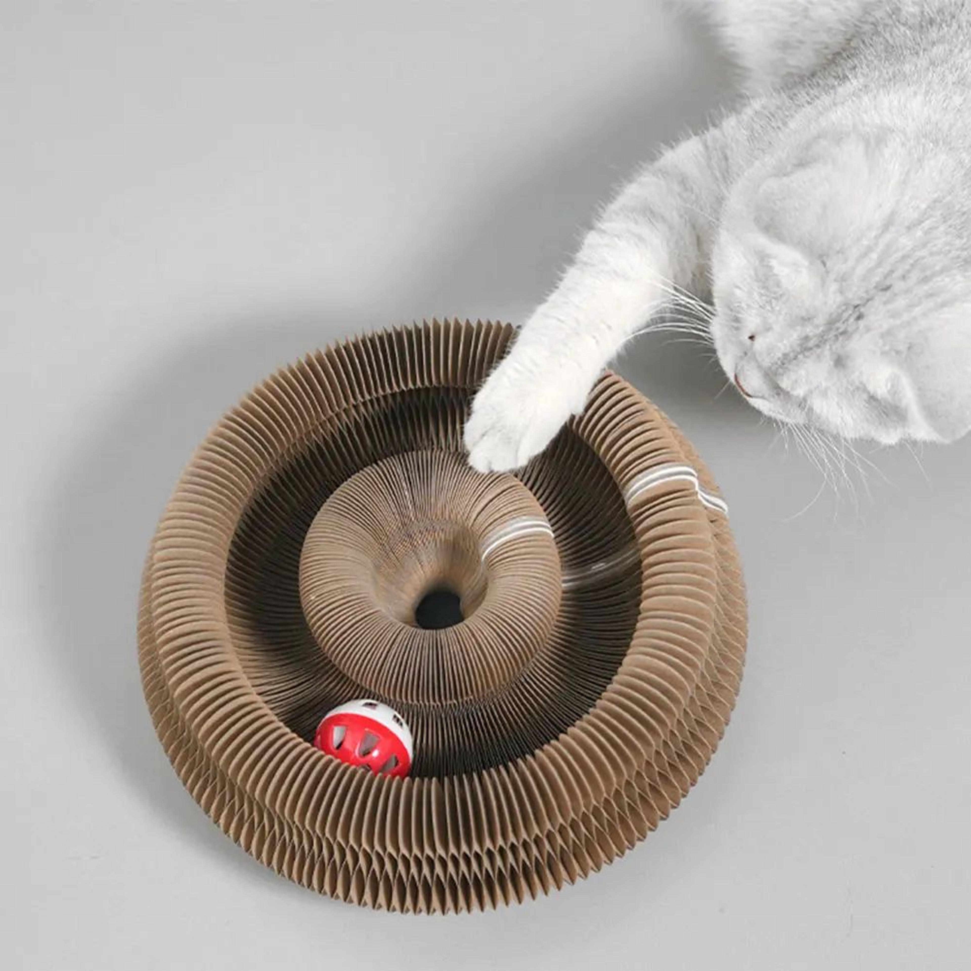 Foldable Corrugated Cat Scratching Toy Board 0