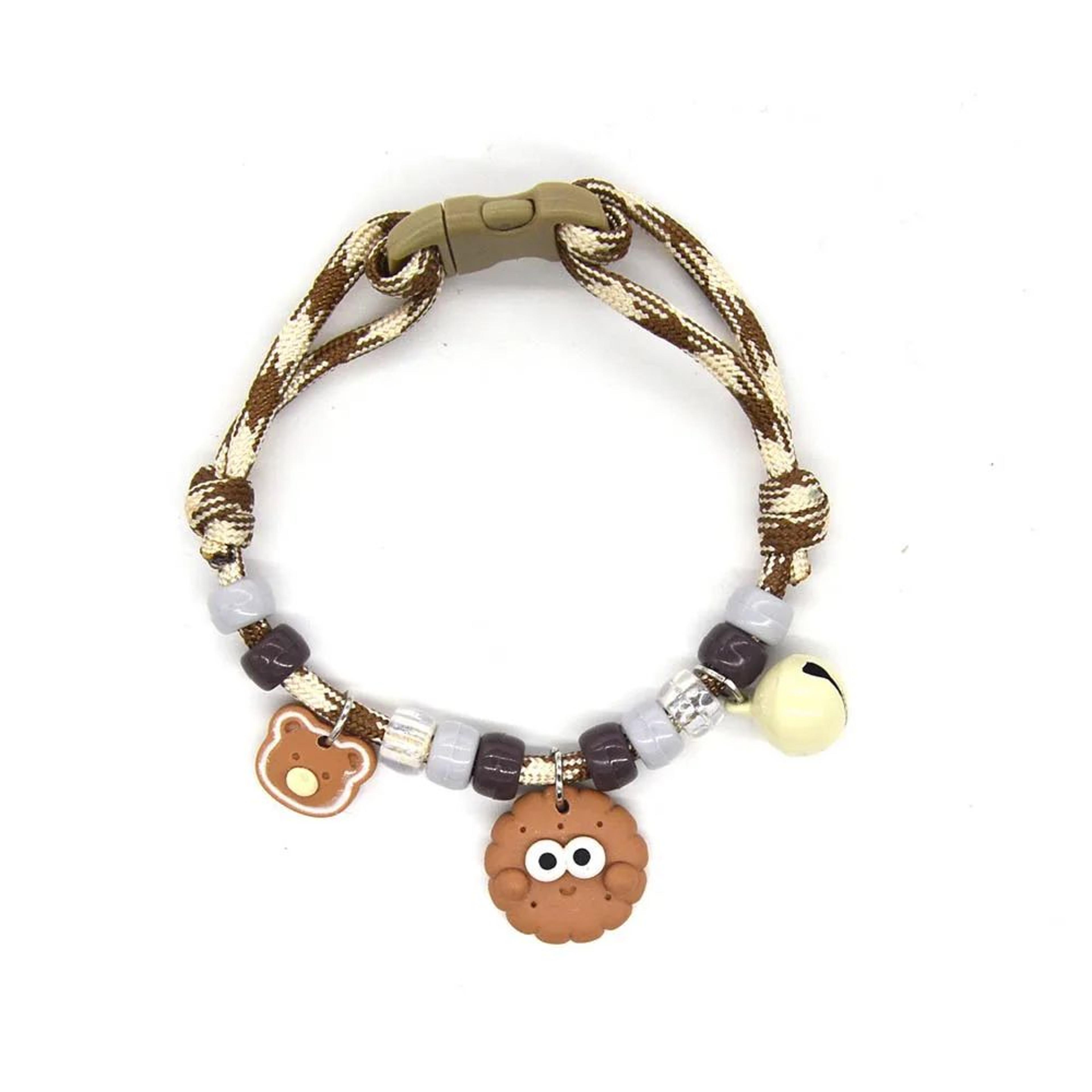 Colorful Braided Pet Collar With Bell 12