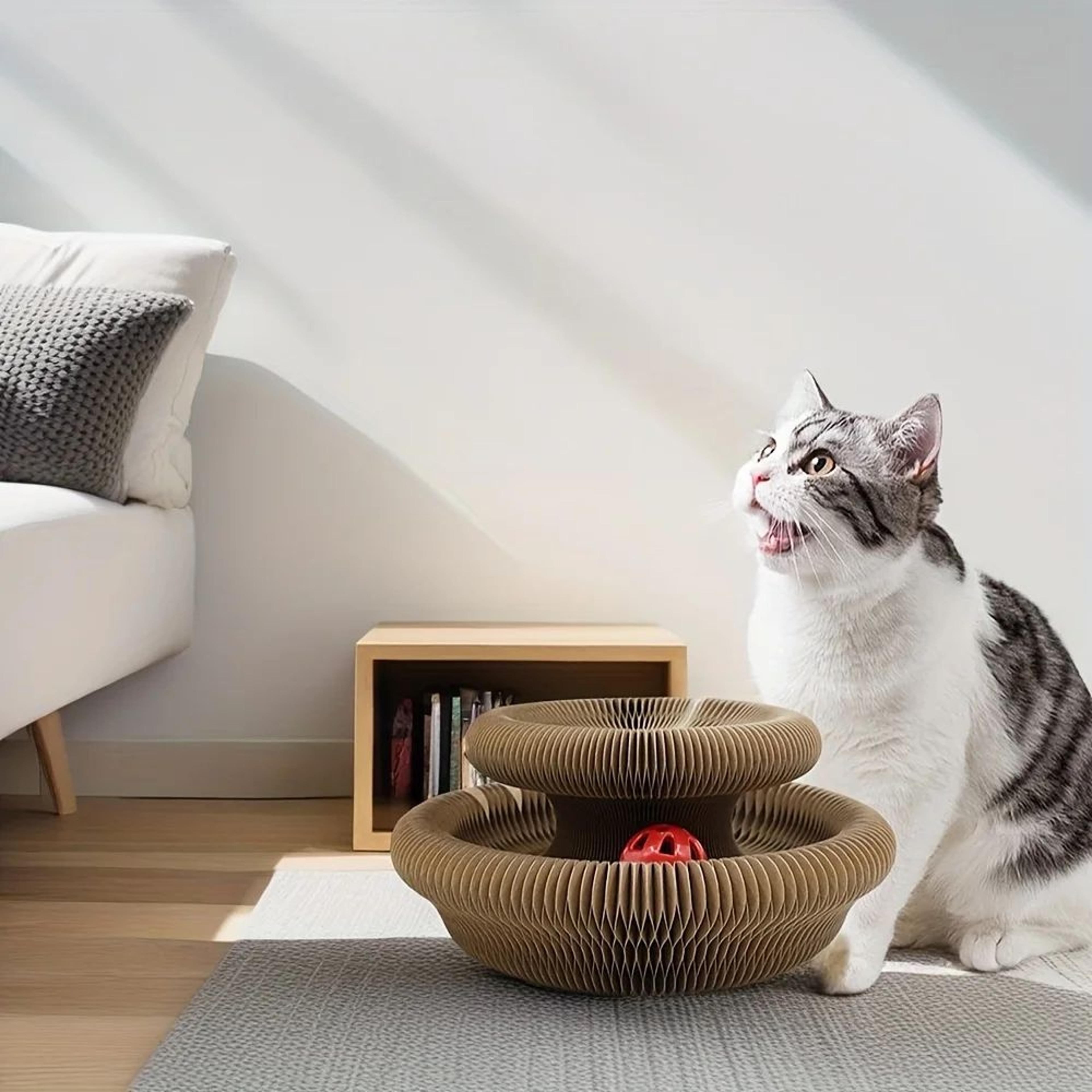 Twistable Cardboard Cat Scratcher Toy 10