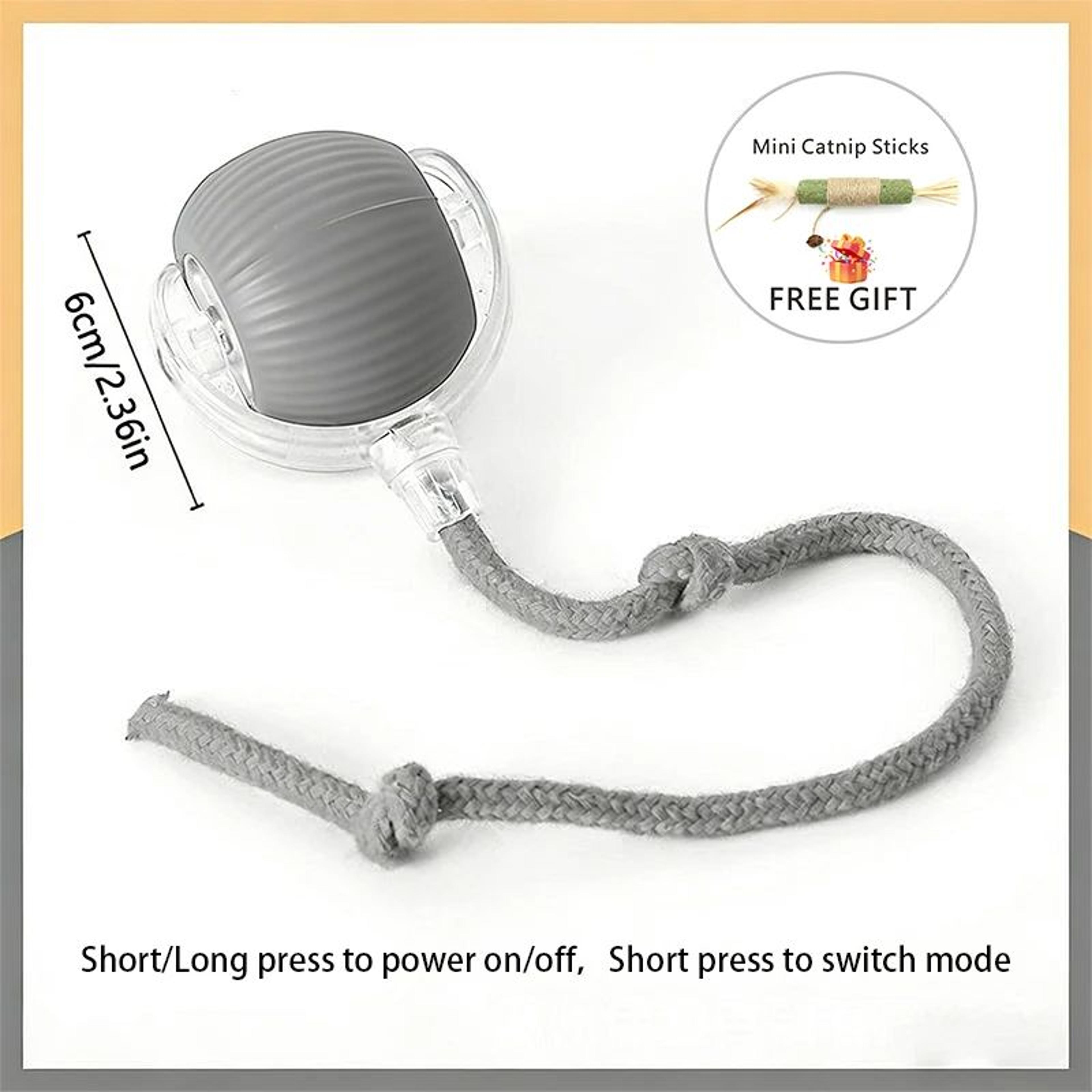 USB Rechargeable Smart Rolling Cat Ball Toy 15