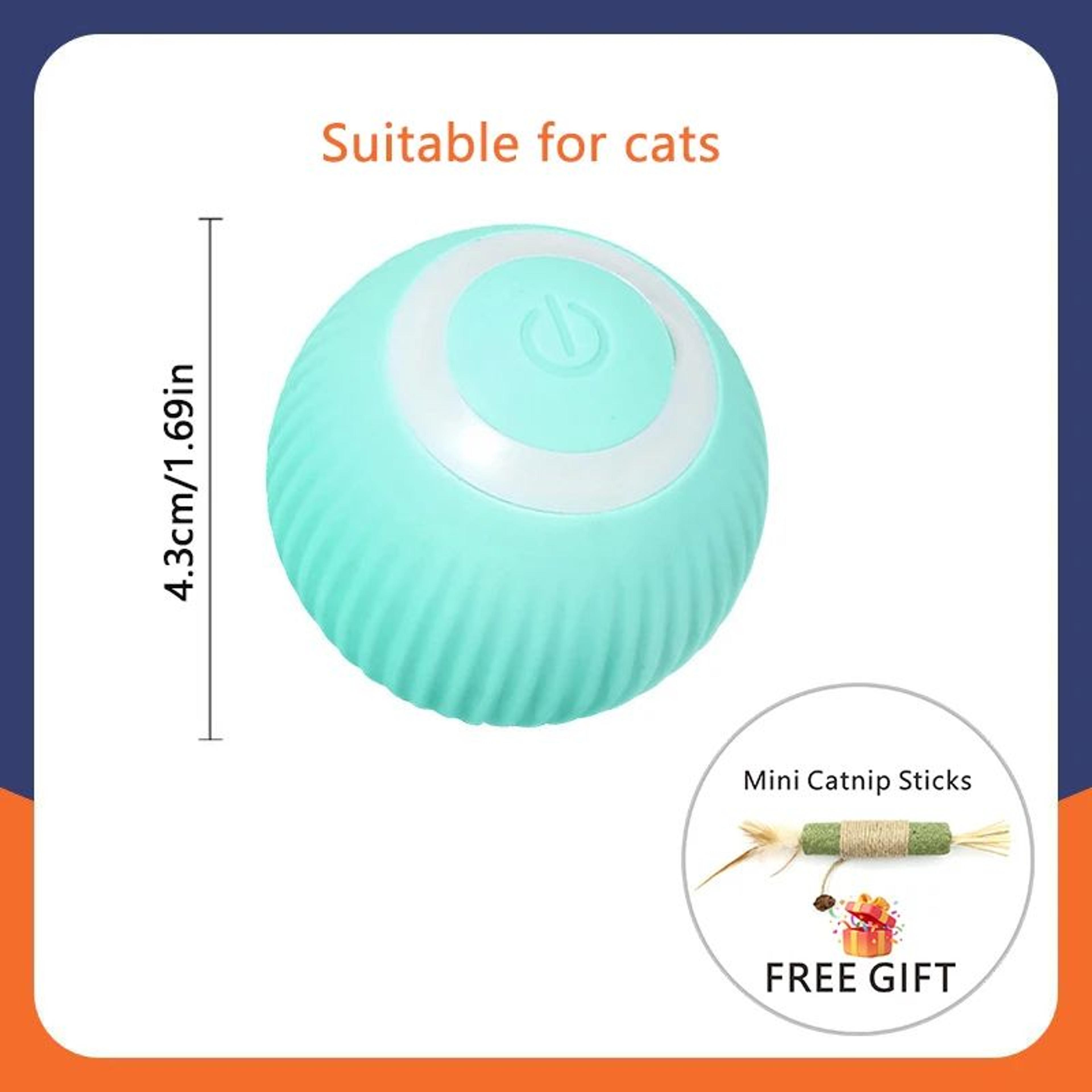 USB Rechargeable Smart Rolling Cat Ball Toy 11