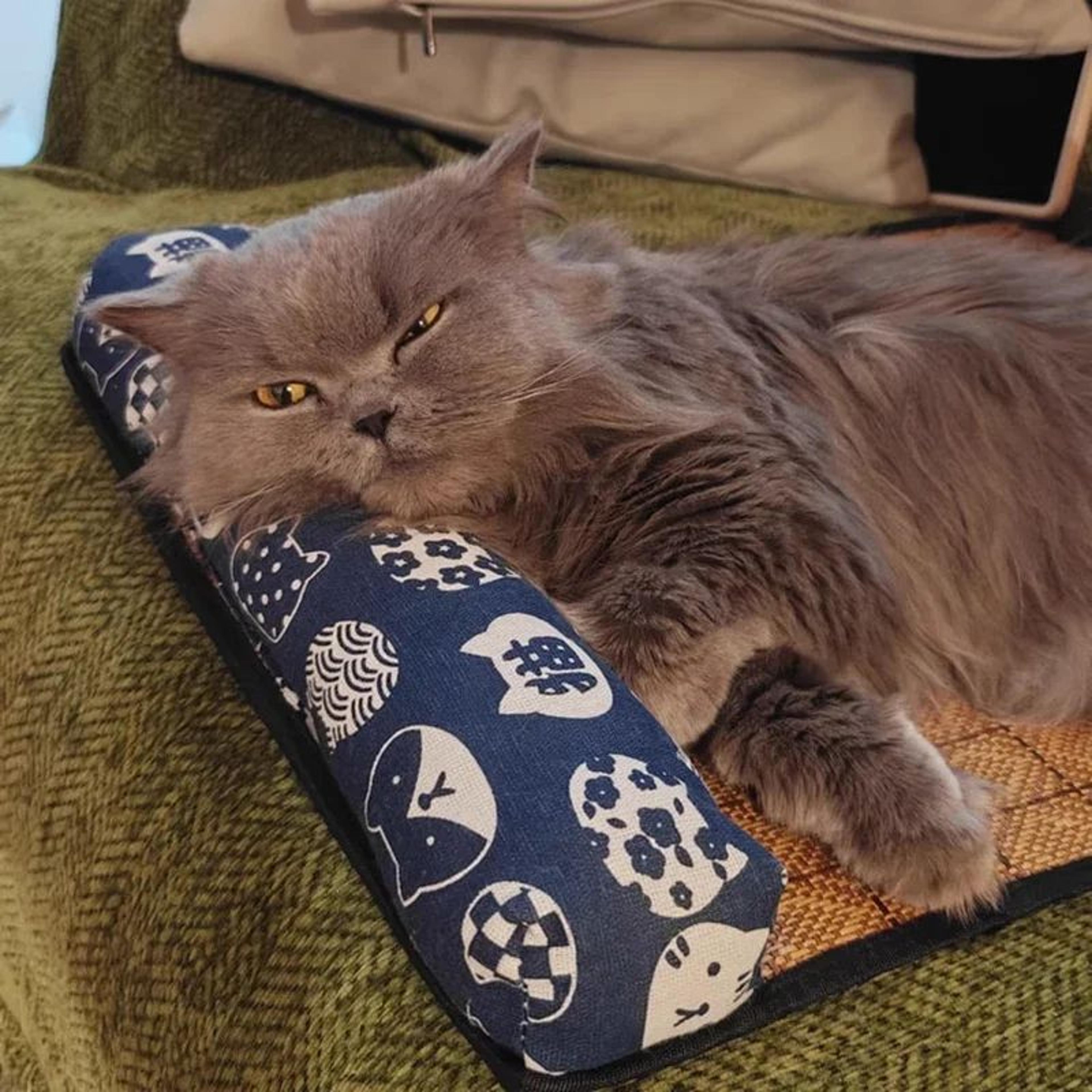 Natural Cooling Rattan Pet Bed Mat 12