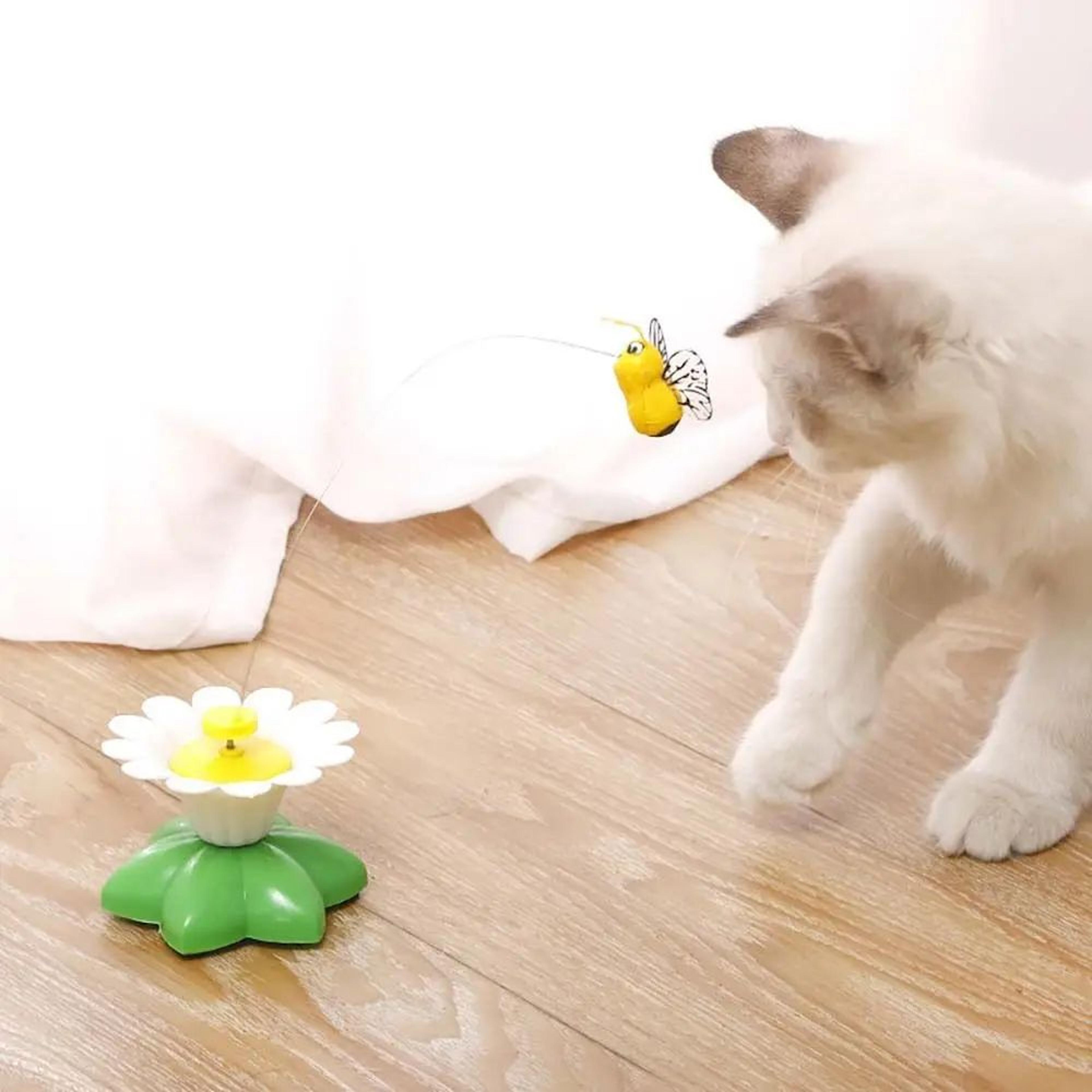 Automatic Rotating Butterfly Bird Interactive Cat Toy 8