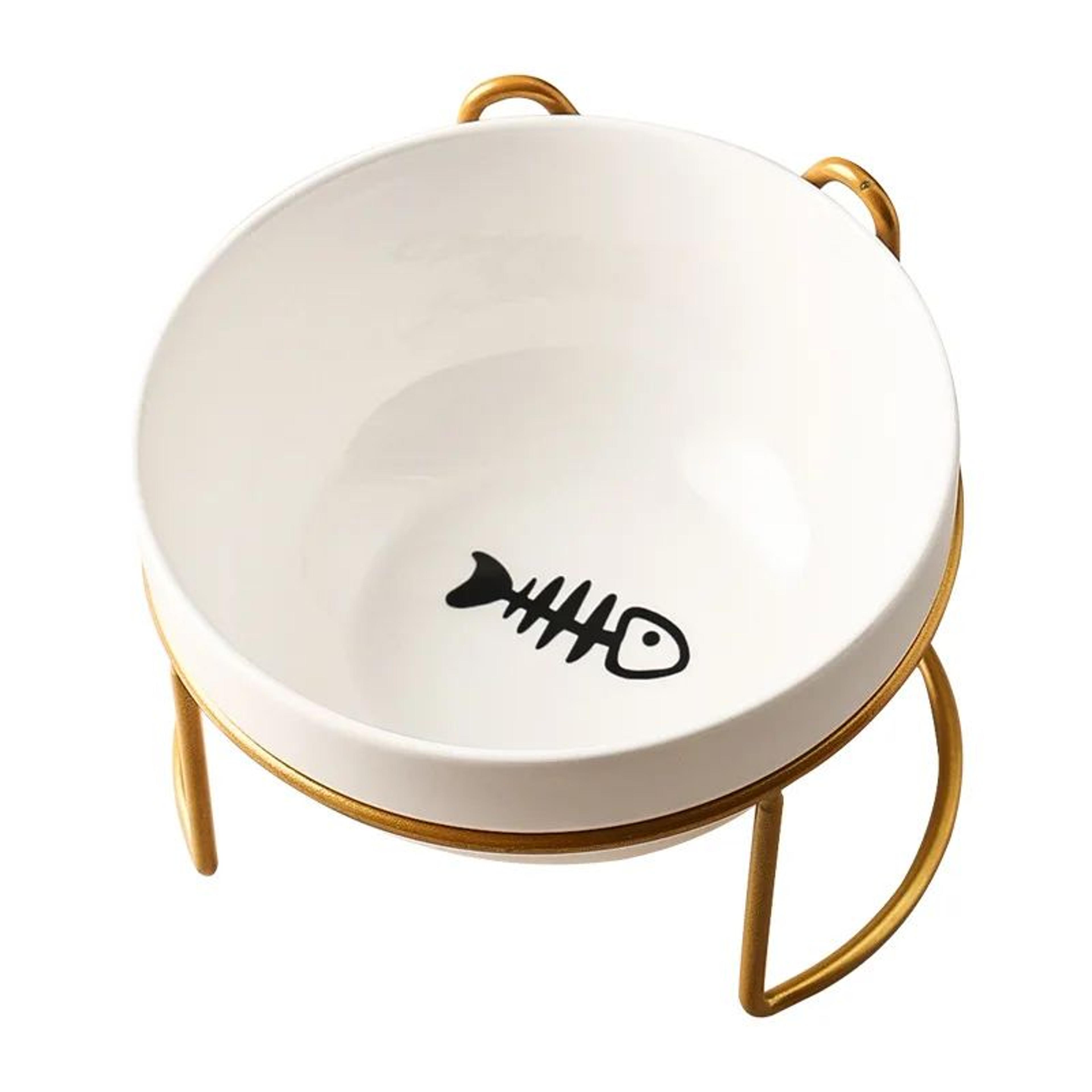 Ceramic Double Elevated Cat And Dog Bowl 7