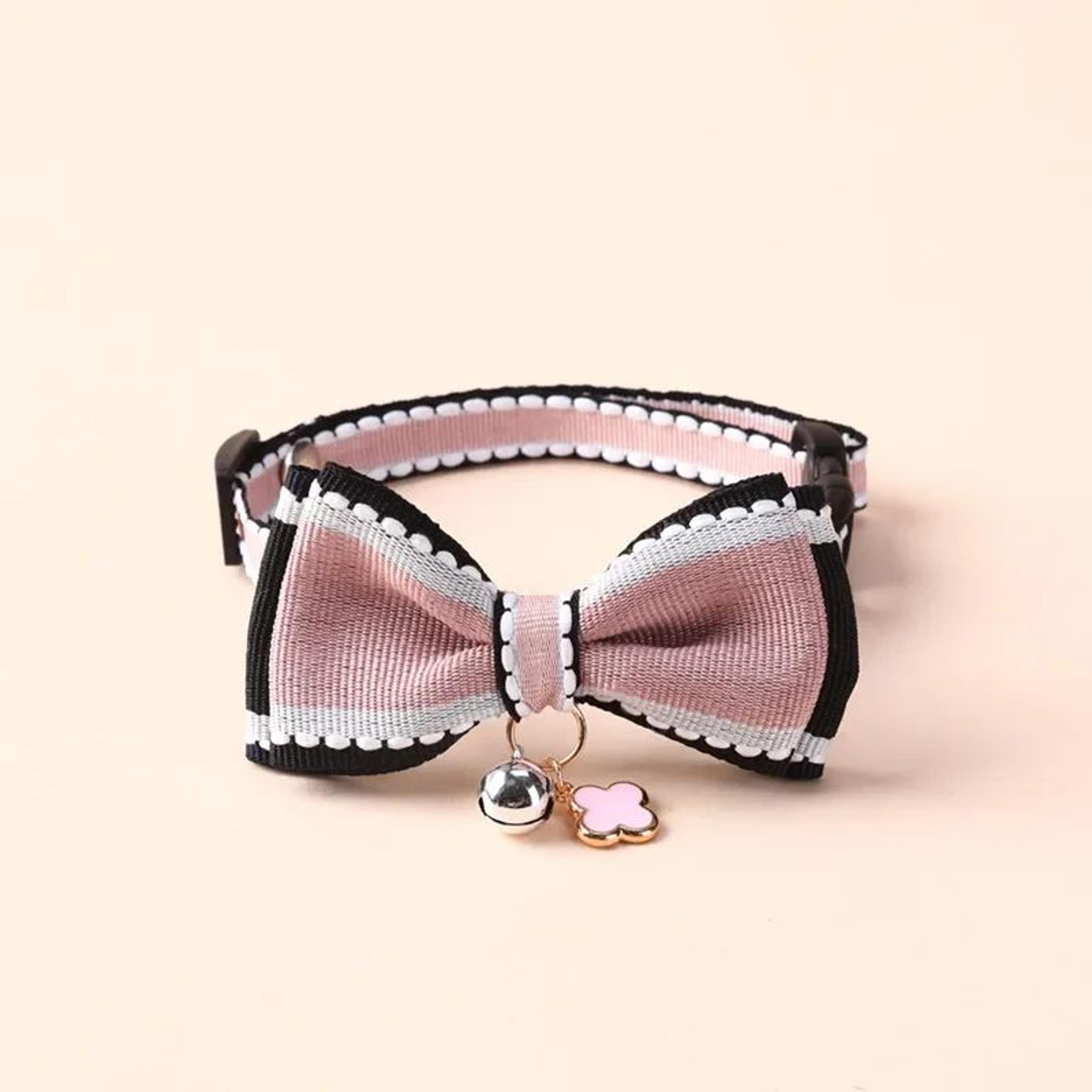 Cute Bow Pet Collar With Bell For Cats And Dogs 7