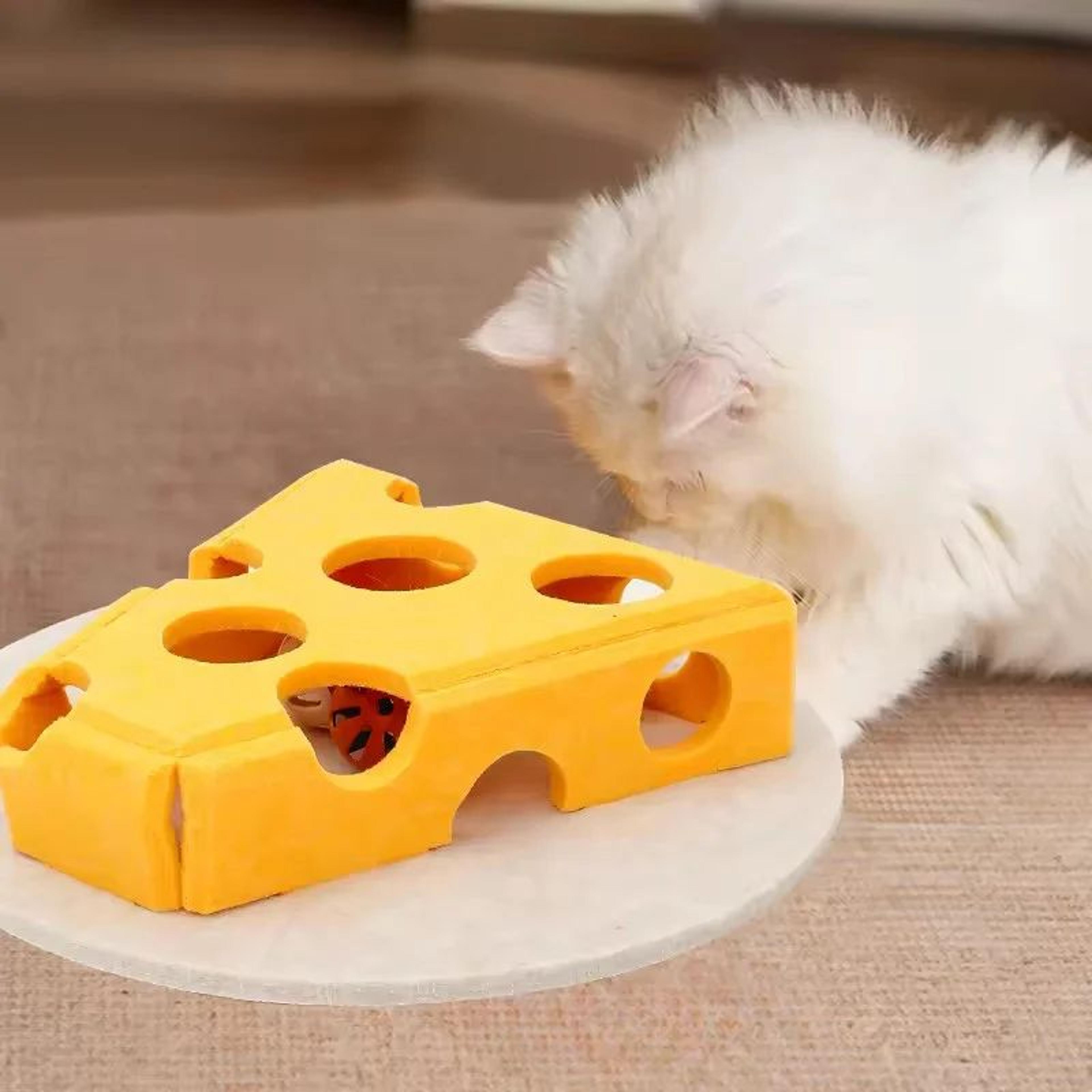 Interactive Felt Cat Puzzle Box For Mental Stimulation 4