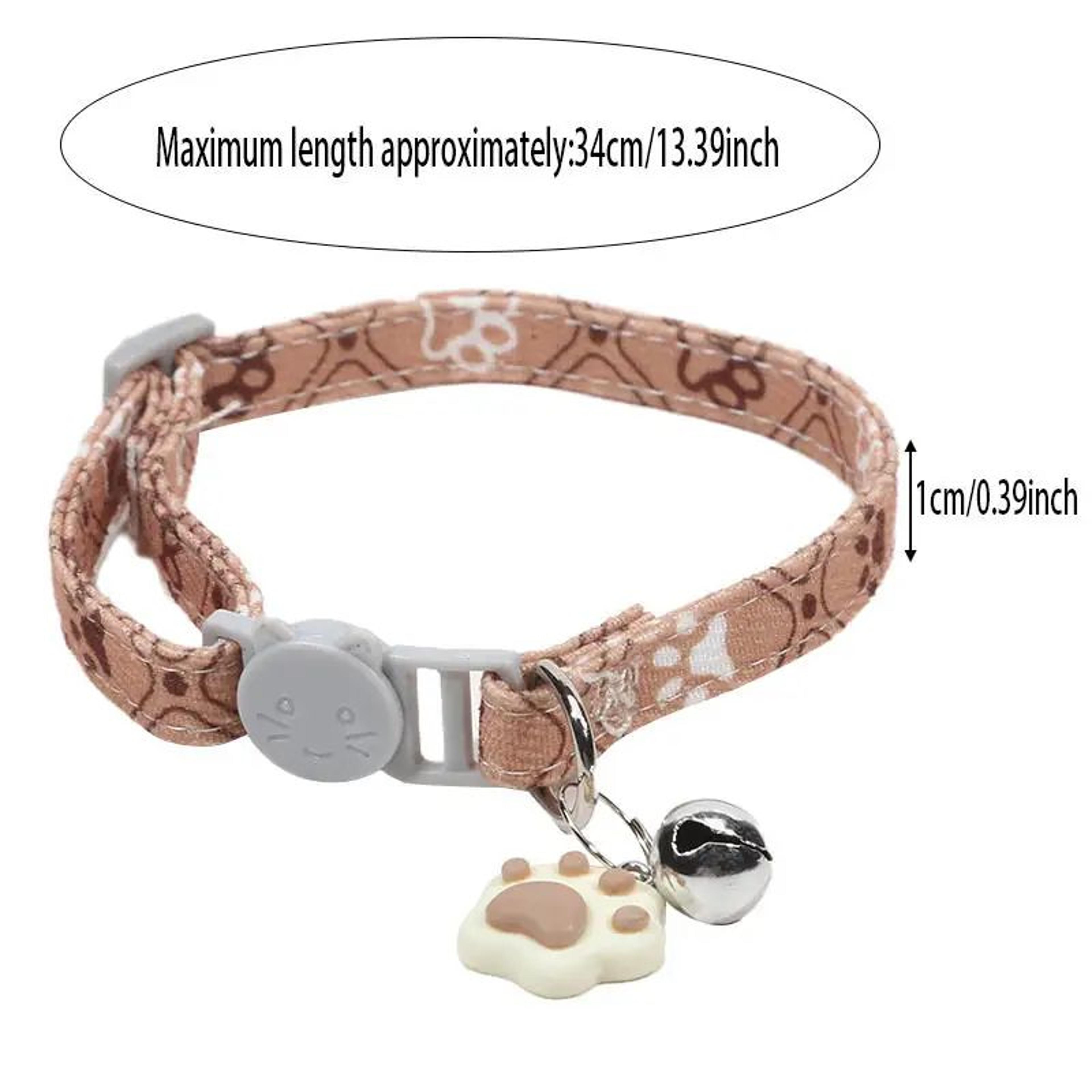 Adjustable Paw Print Breakaway Collar For Cats And Small Pets 5