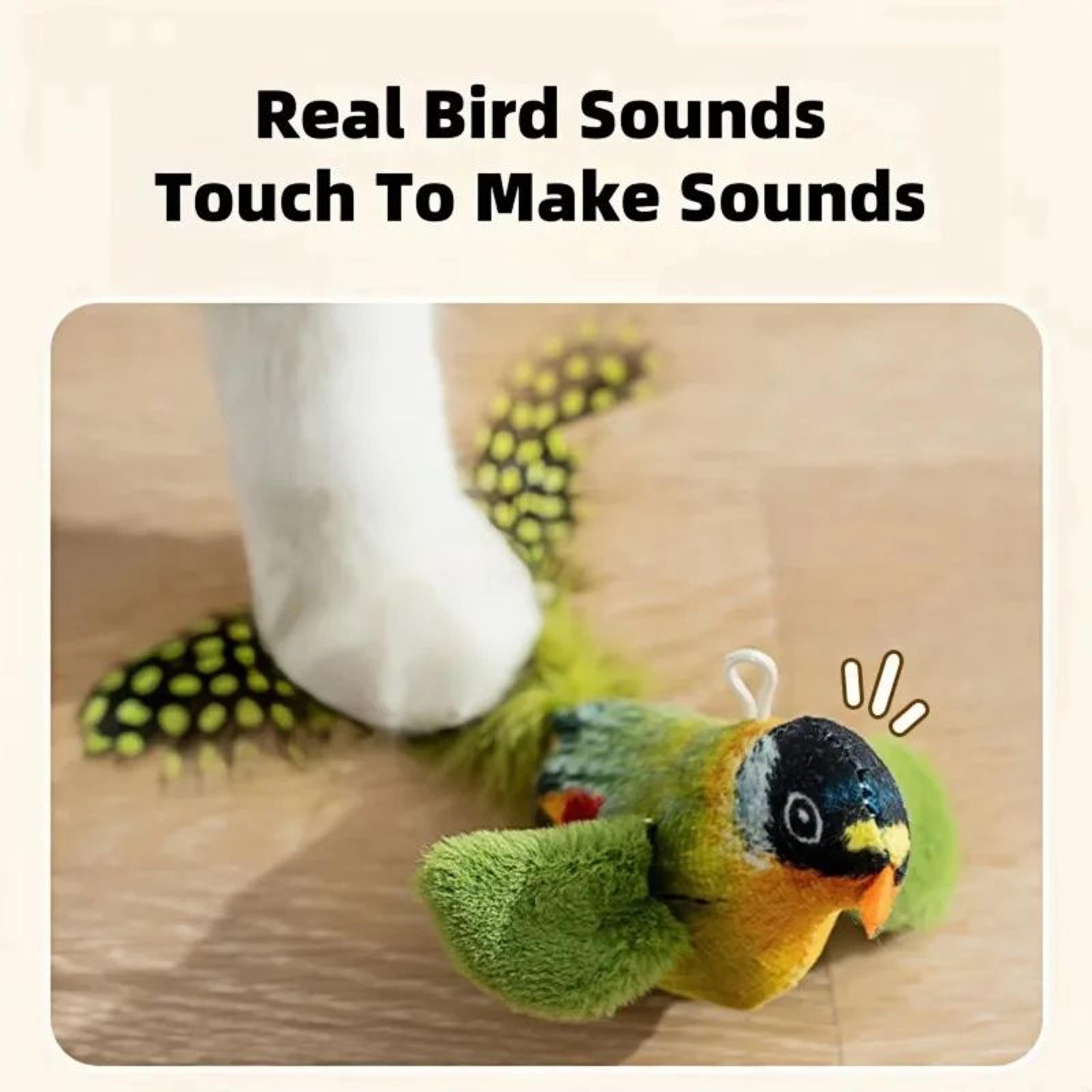 Interactive Catnip Bird Toy With Realistic Sound For Indoor Cats 4