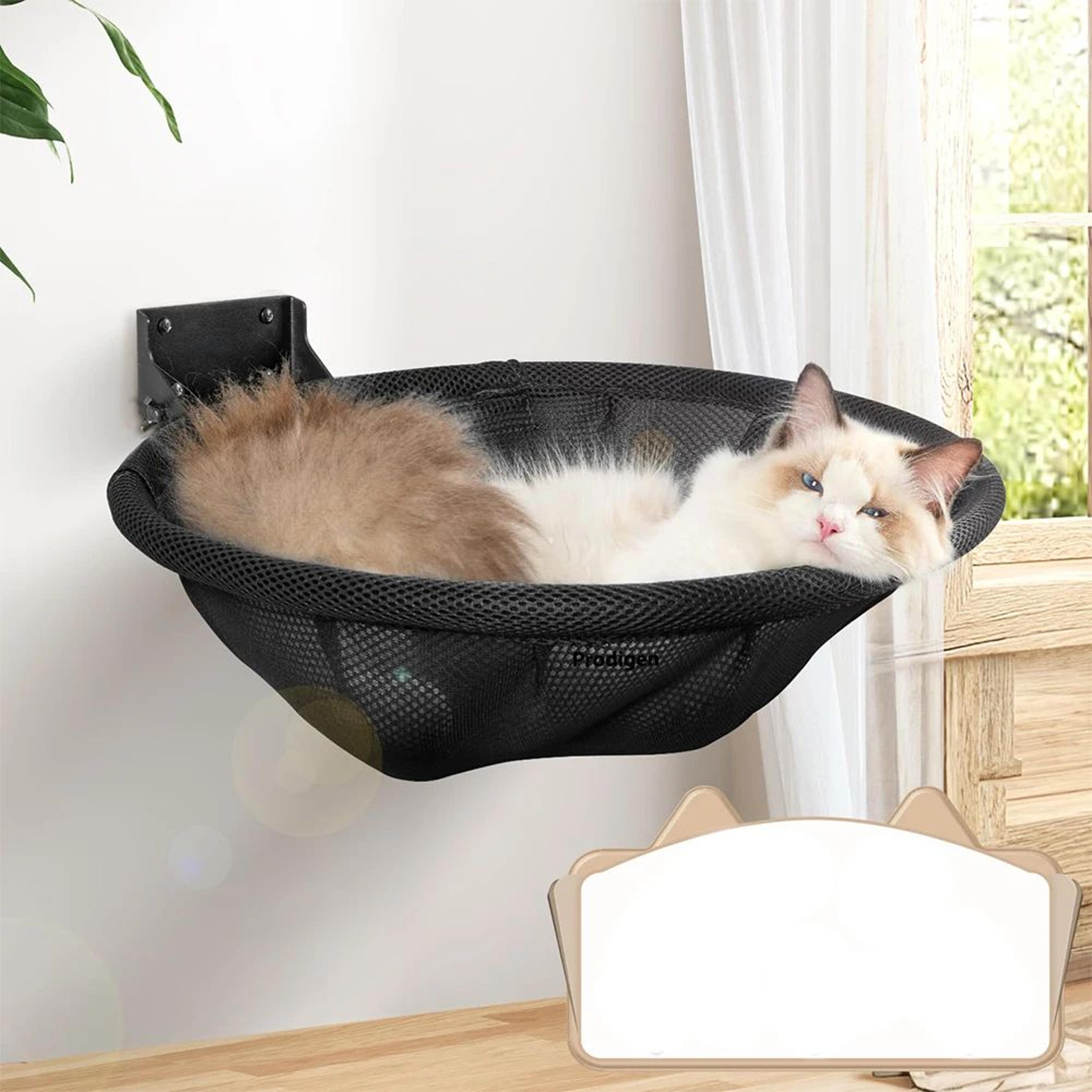 Wall Mounted Foldable Cat Hammock Bed For Sleeping And Climbing 1