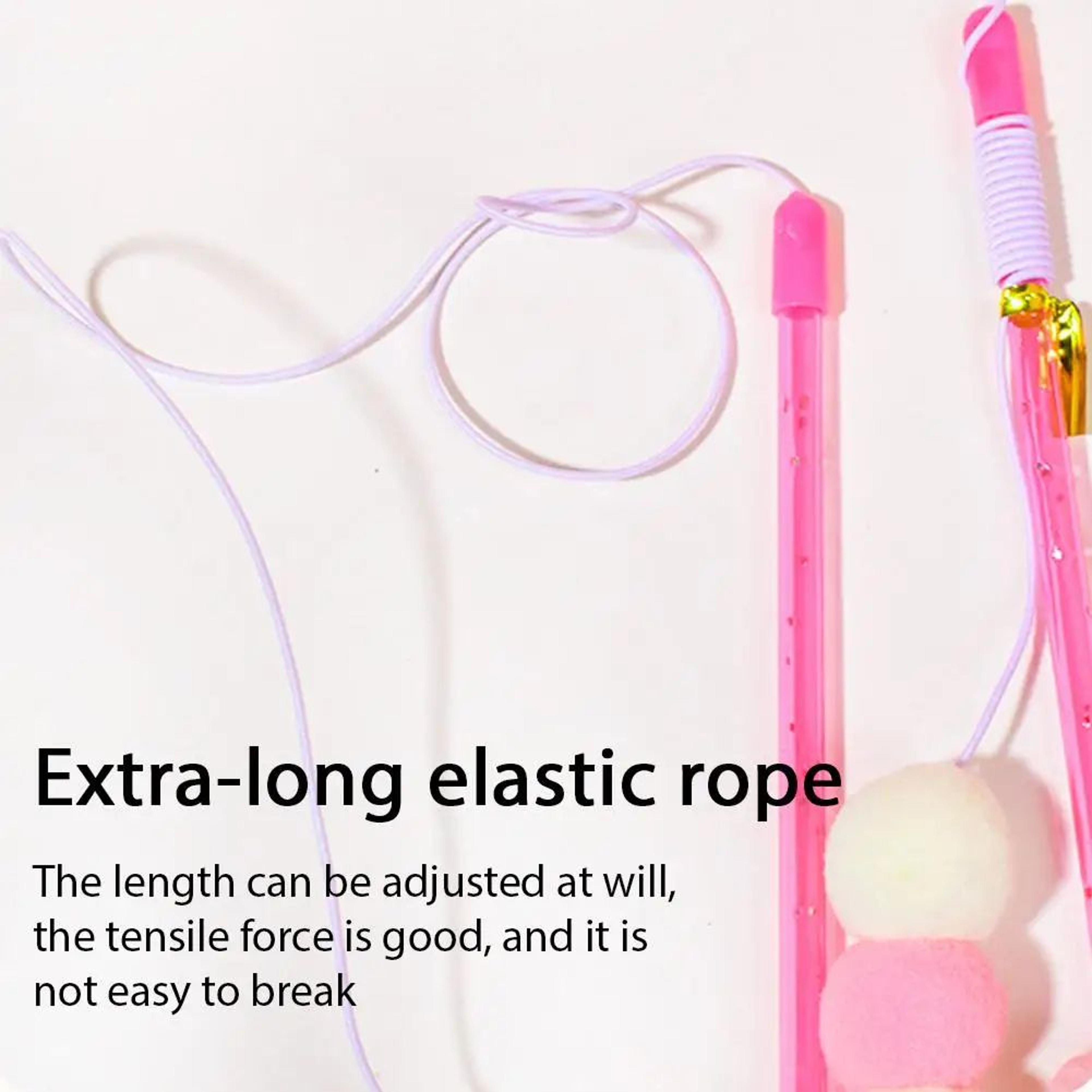 Interactive Caterpillar Cat Teaser Wand With Elastic Rope 4
