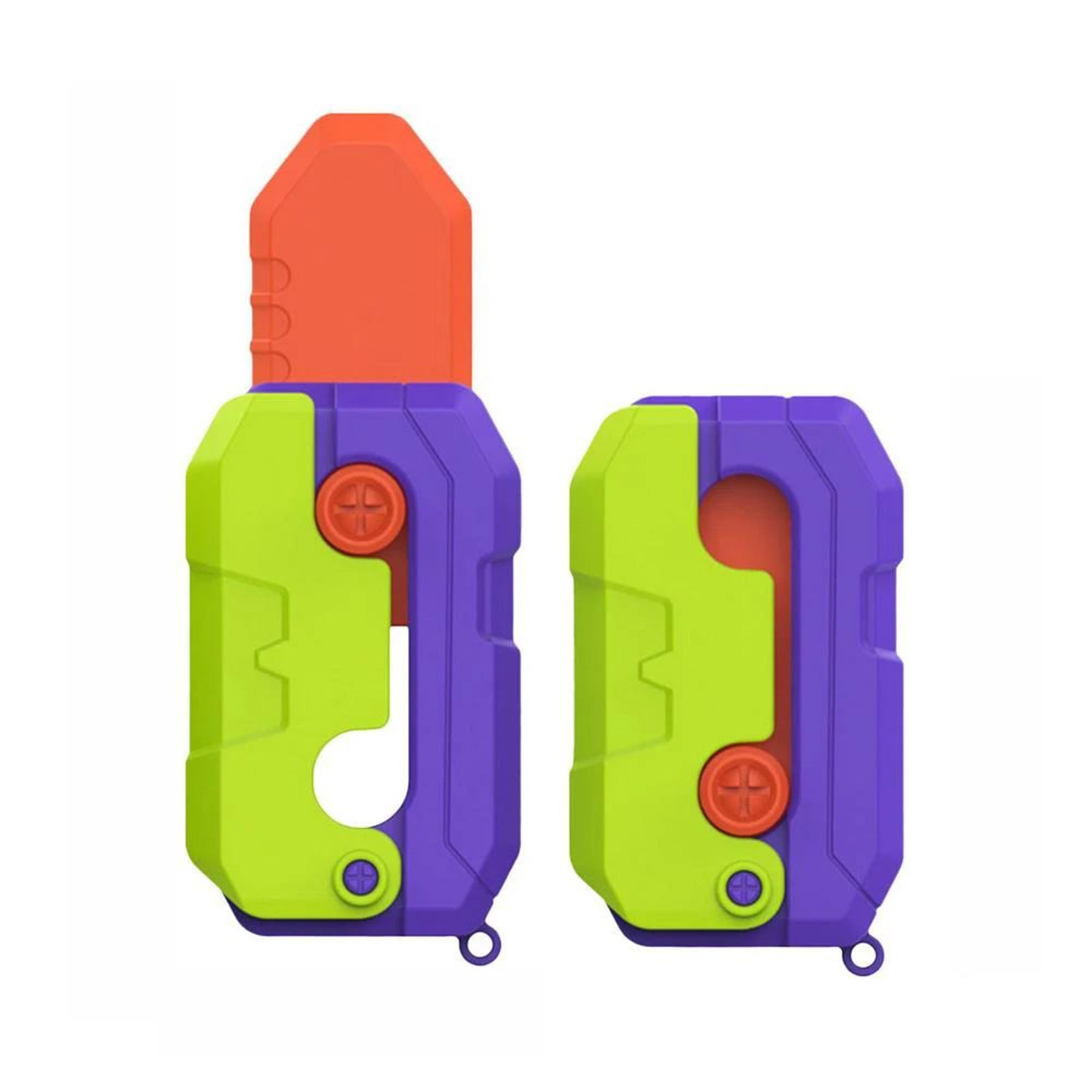 3D Printed Carrot Fidget Toy Folding Puzzle 6