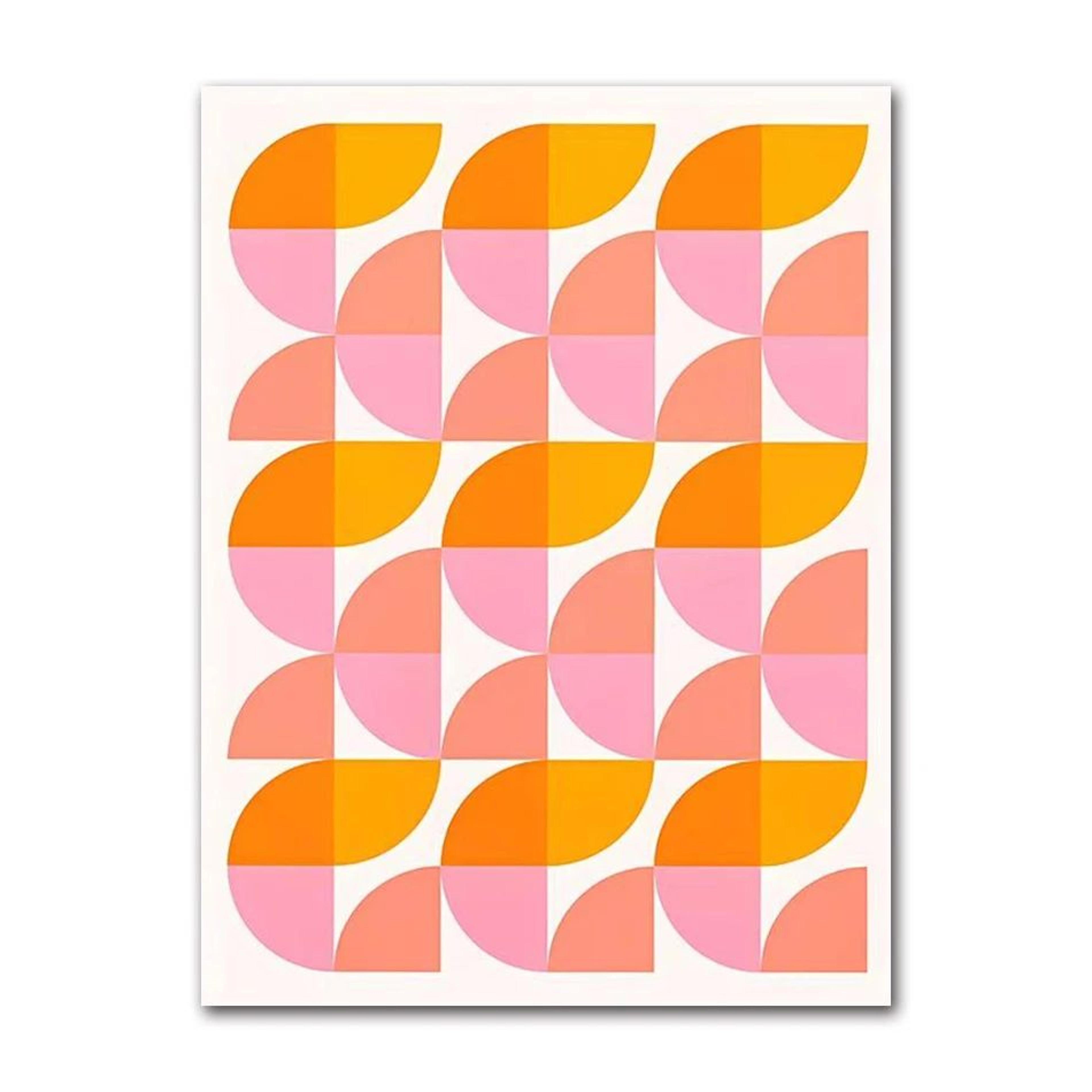 Retro Pink Cocktail Fruit Canvas Wall Art 12