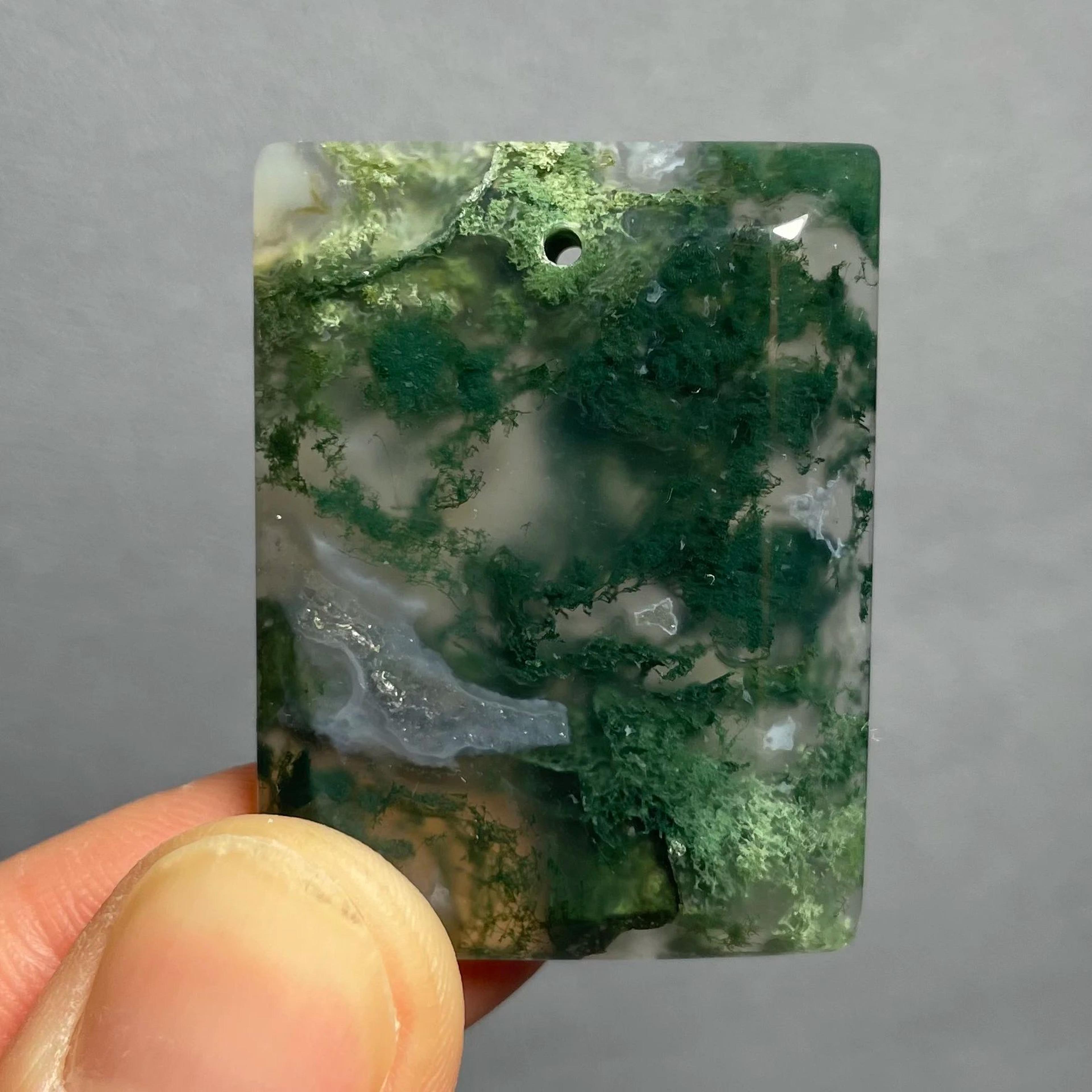 natural agate crystal pendant healing stone decor