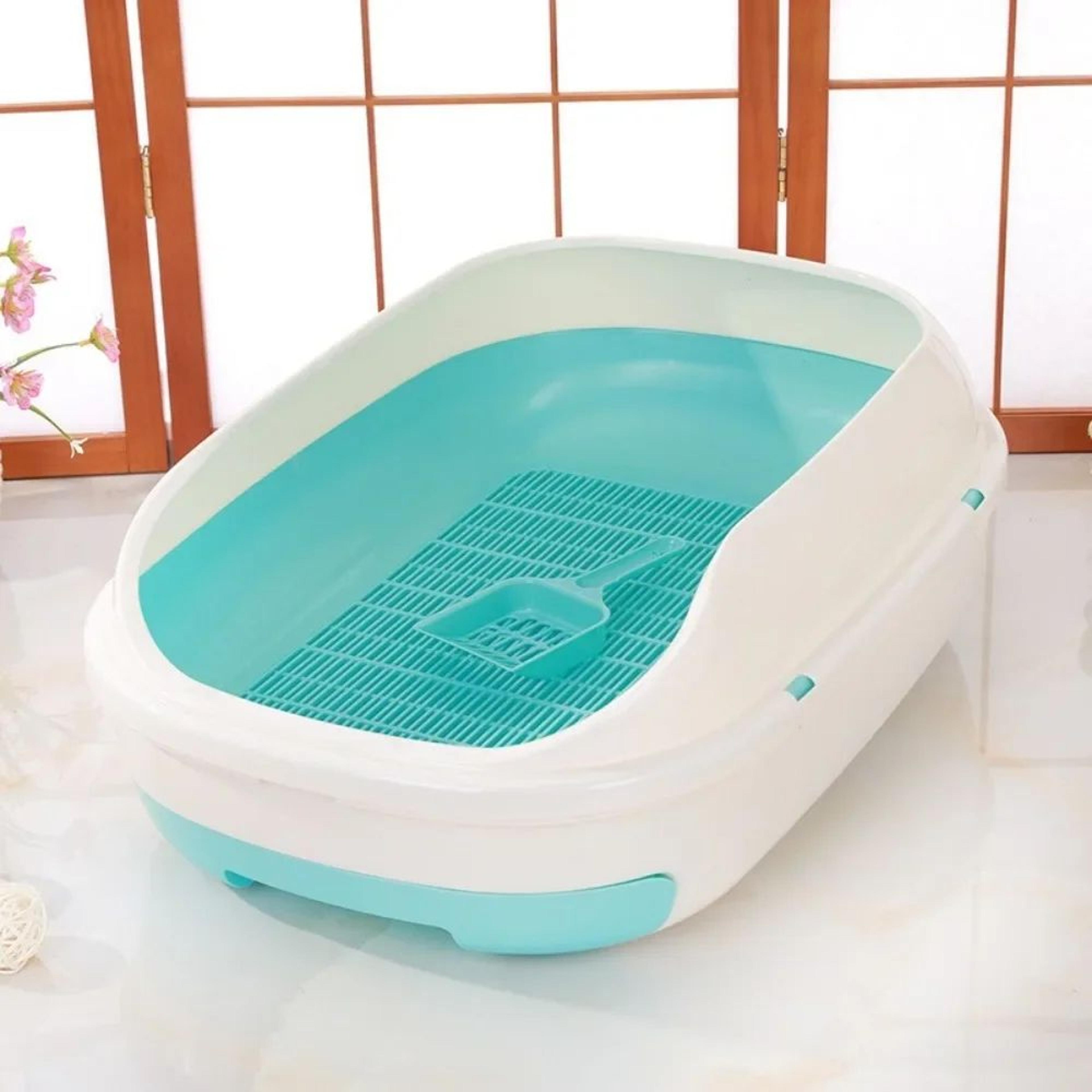 Extra Large Semi Closed Cat Litter Box With Drawer 2