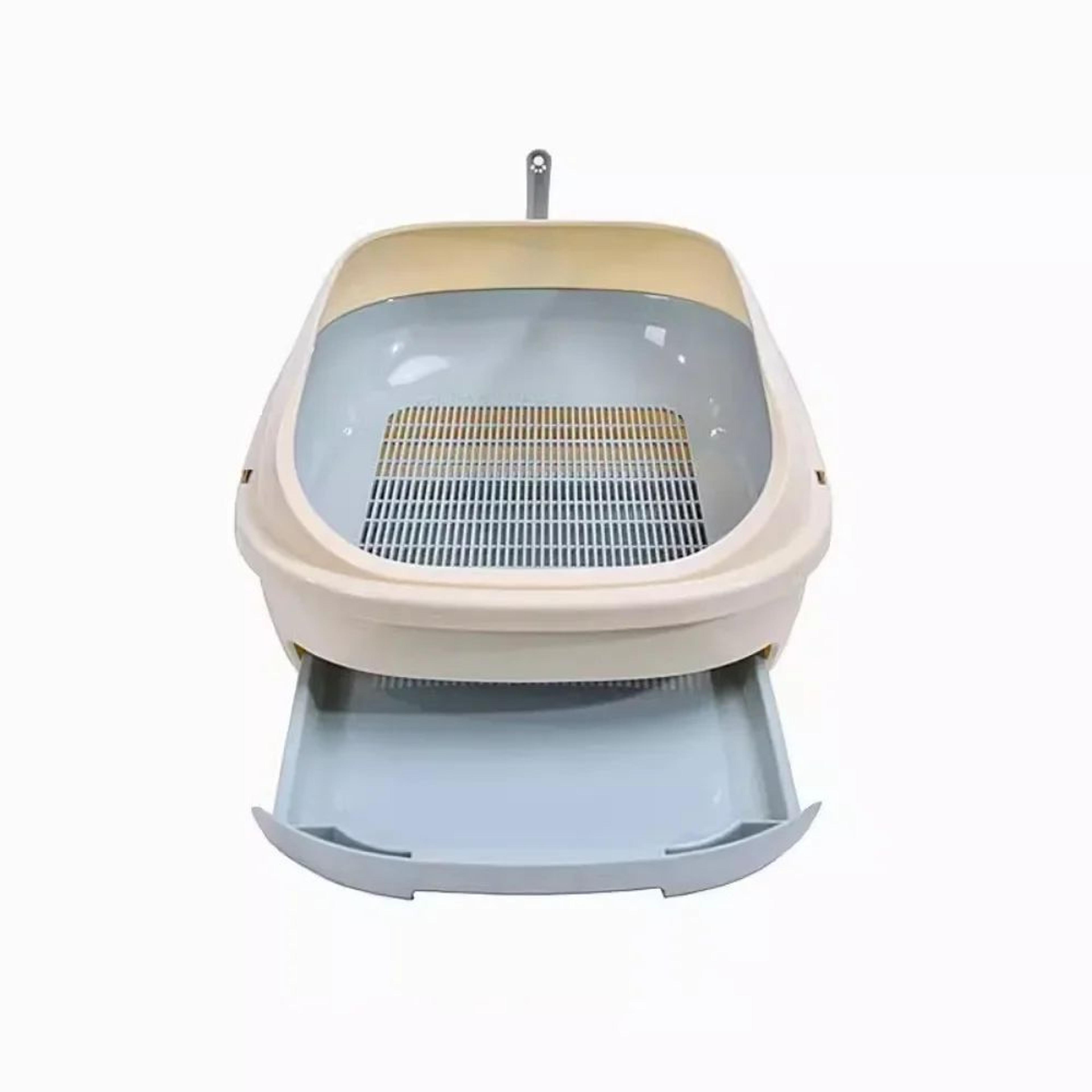 Extra Large Semi Closed Cat Litter Box With Drawer 3