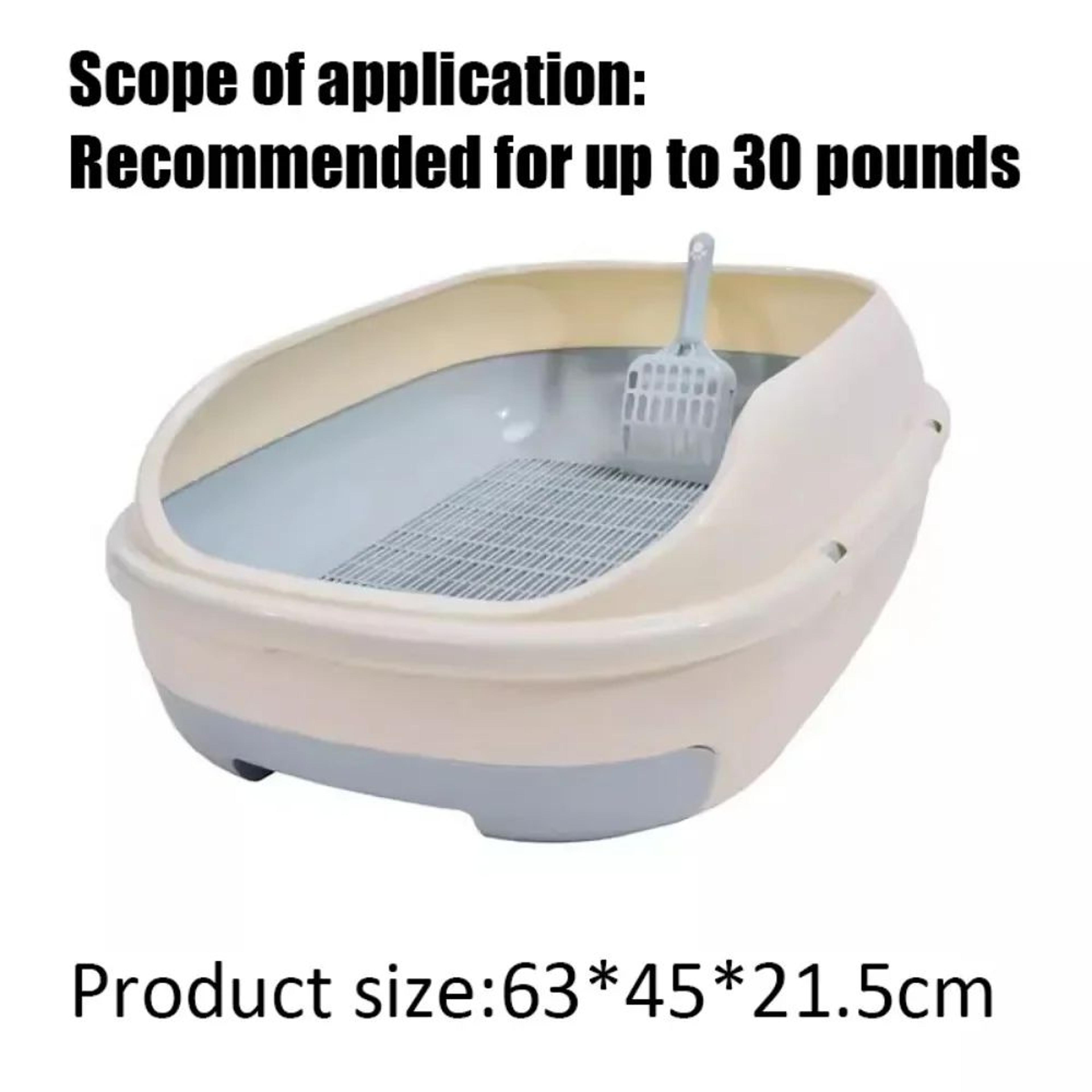 Extra Large Semi Closed Cat Litter Box With Drawer 4