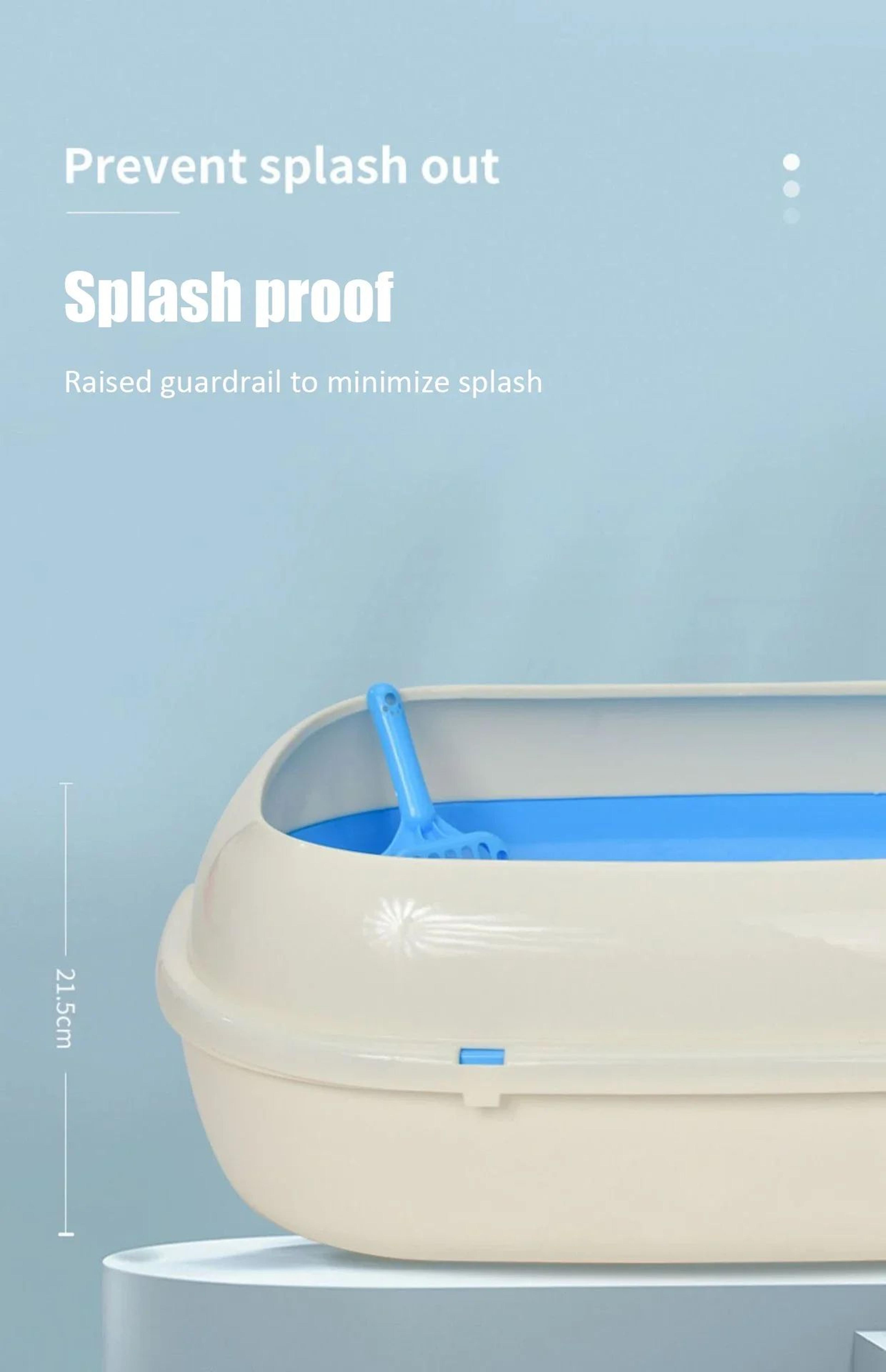 Extra Large Semi Closed Cat Litter Box With Drawer 8