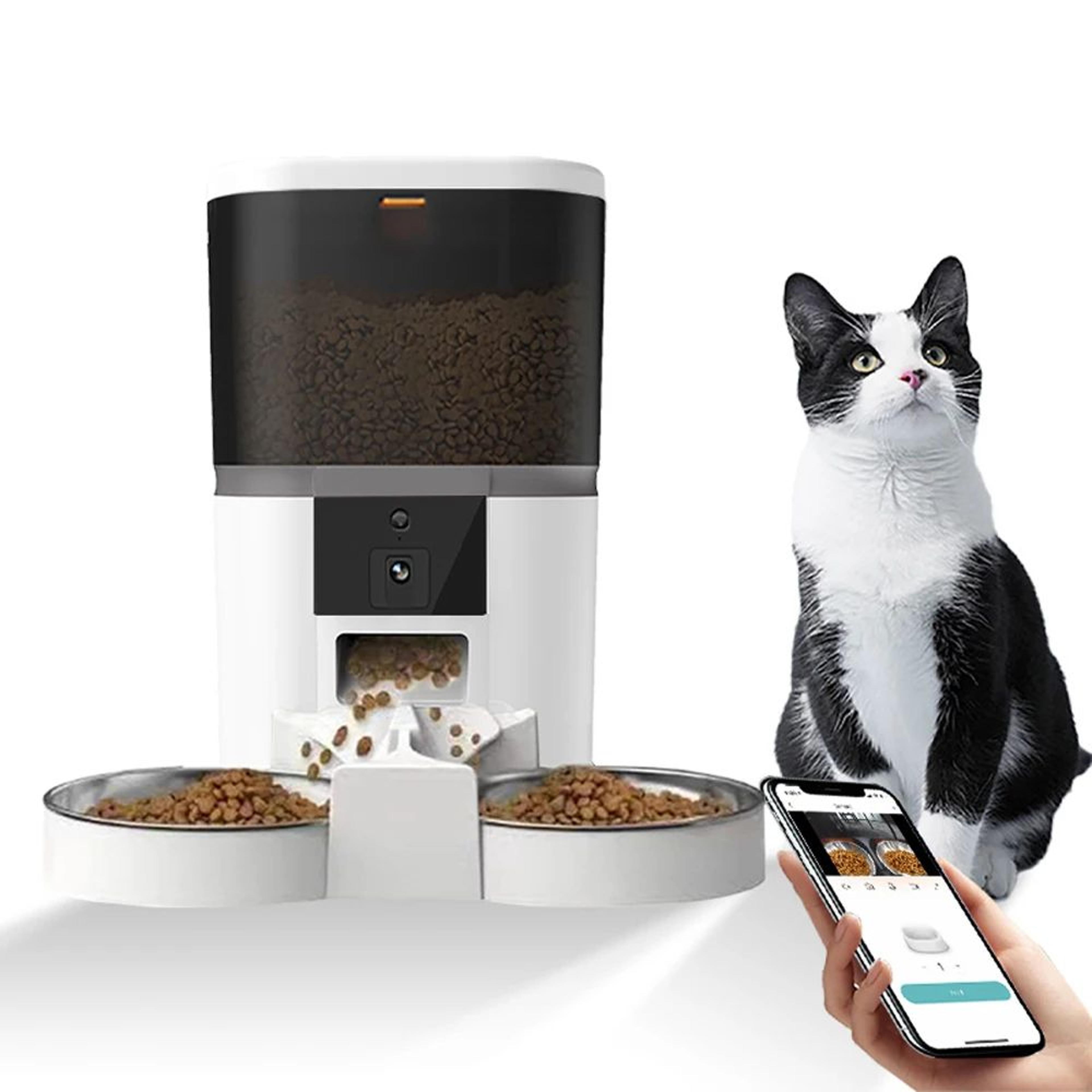 Smart Automatic Pet Feeder With HD Camera 4L 6