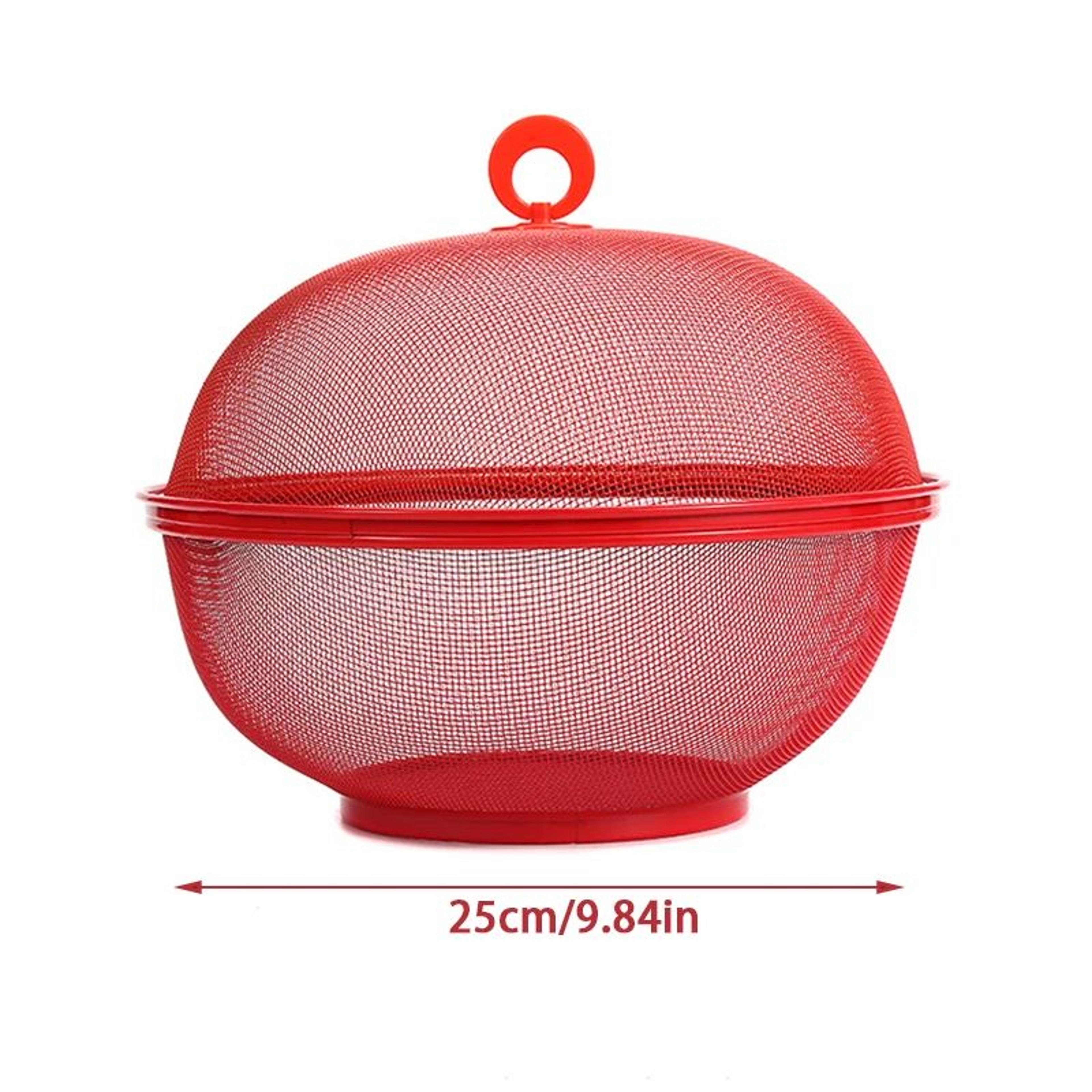 Mesh Fruit Storage Basket With Protective Lid 5
