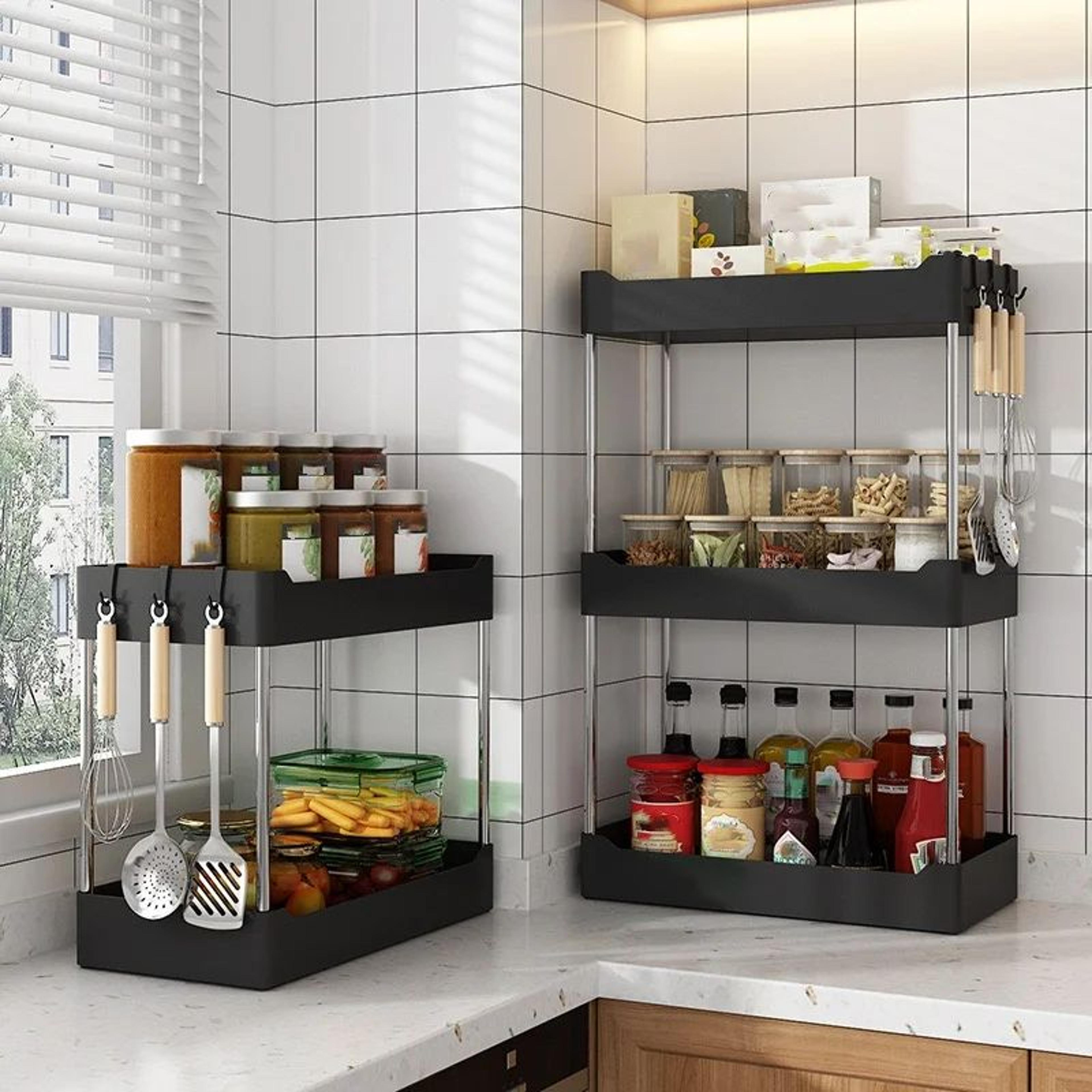Multi Layer Kitchen Spice Storage Rack Organizer 7