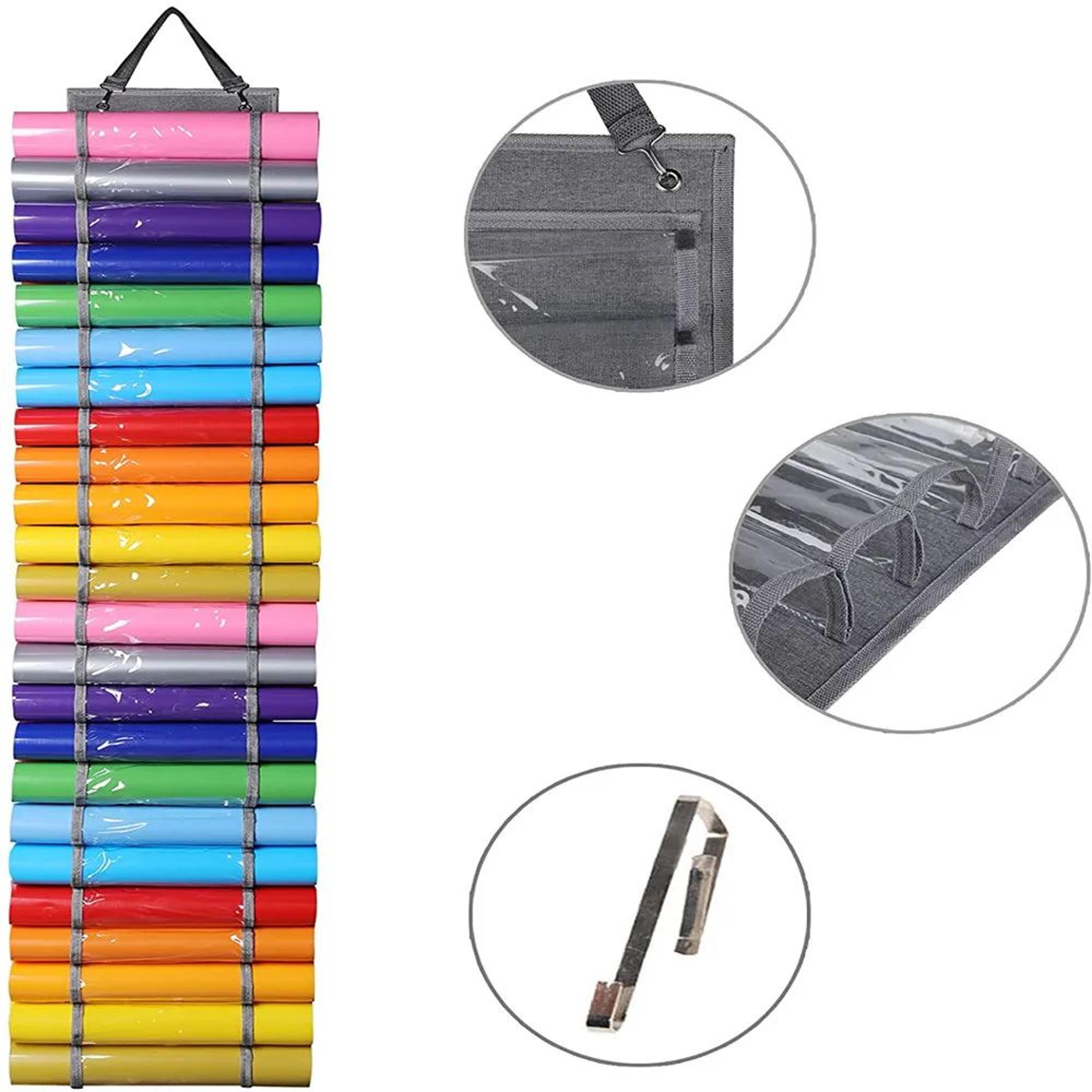 Hanging Vinyl Roll Storage Organizer Rack 5