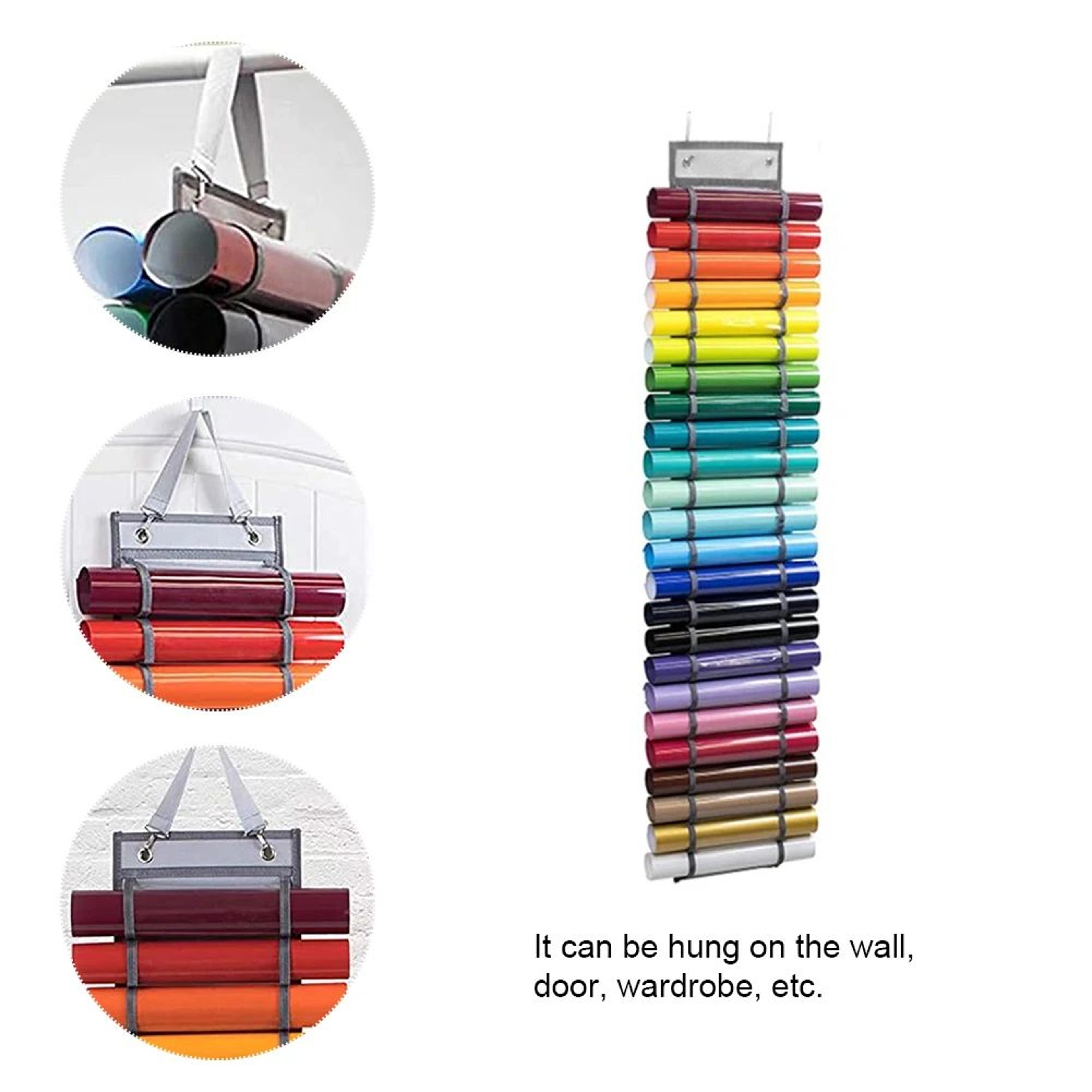 Hanging Vinyl Roll Storage Organizer Rack 6