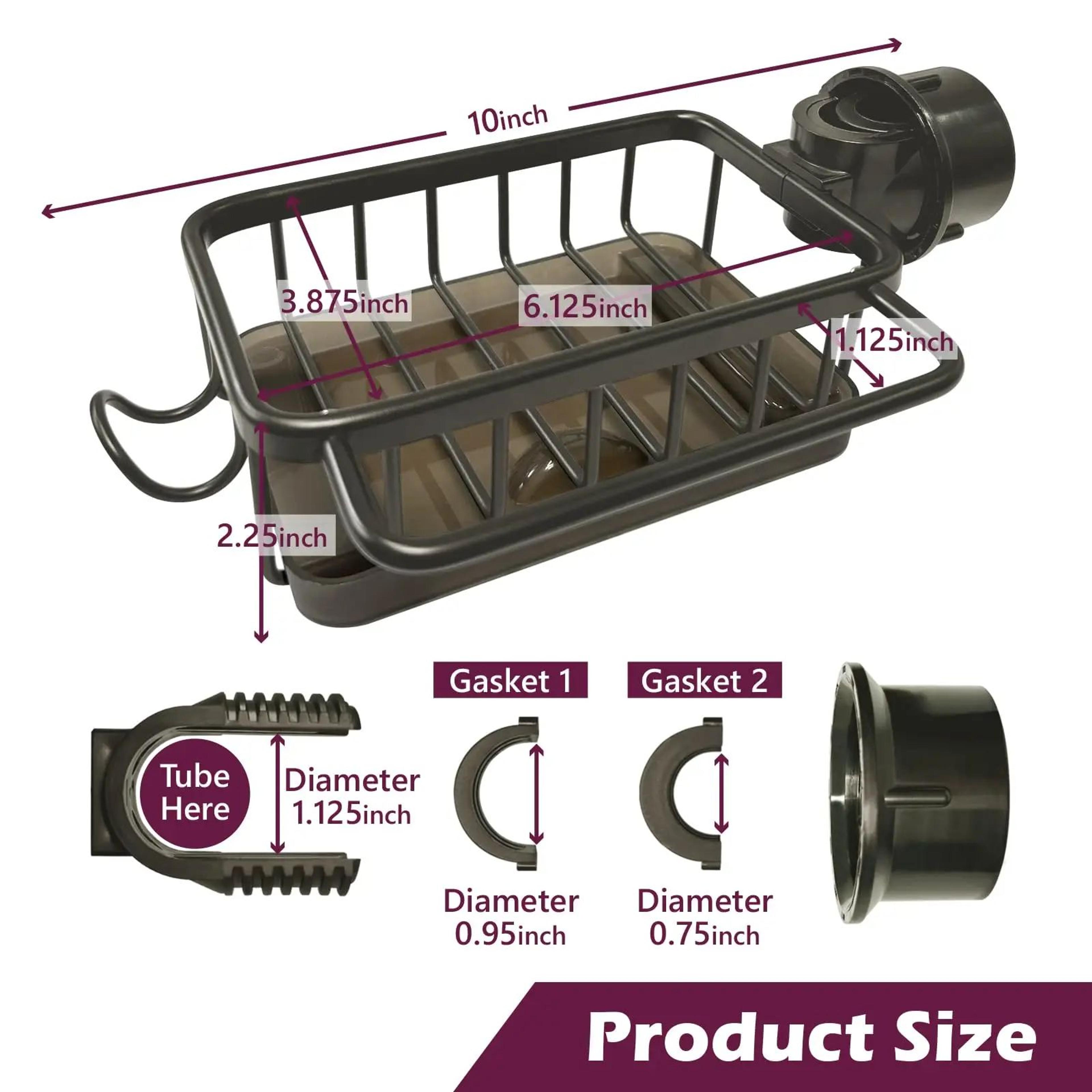 Adjustable Kitchen Sink Faucet Sponge Organizer 1