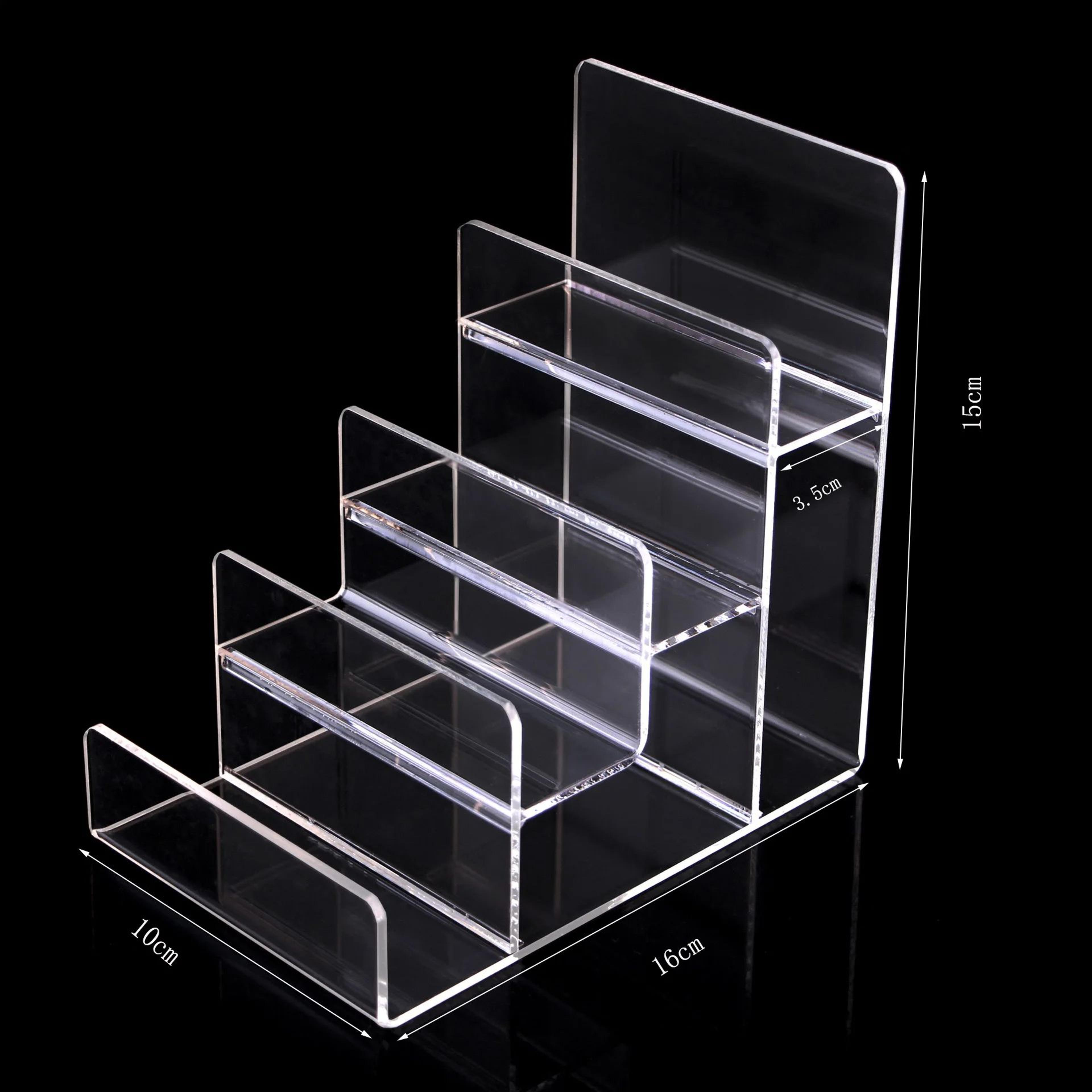 Clear Acrylic Tiered Display Shelf Organizer 12