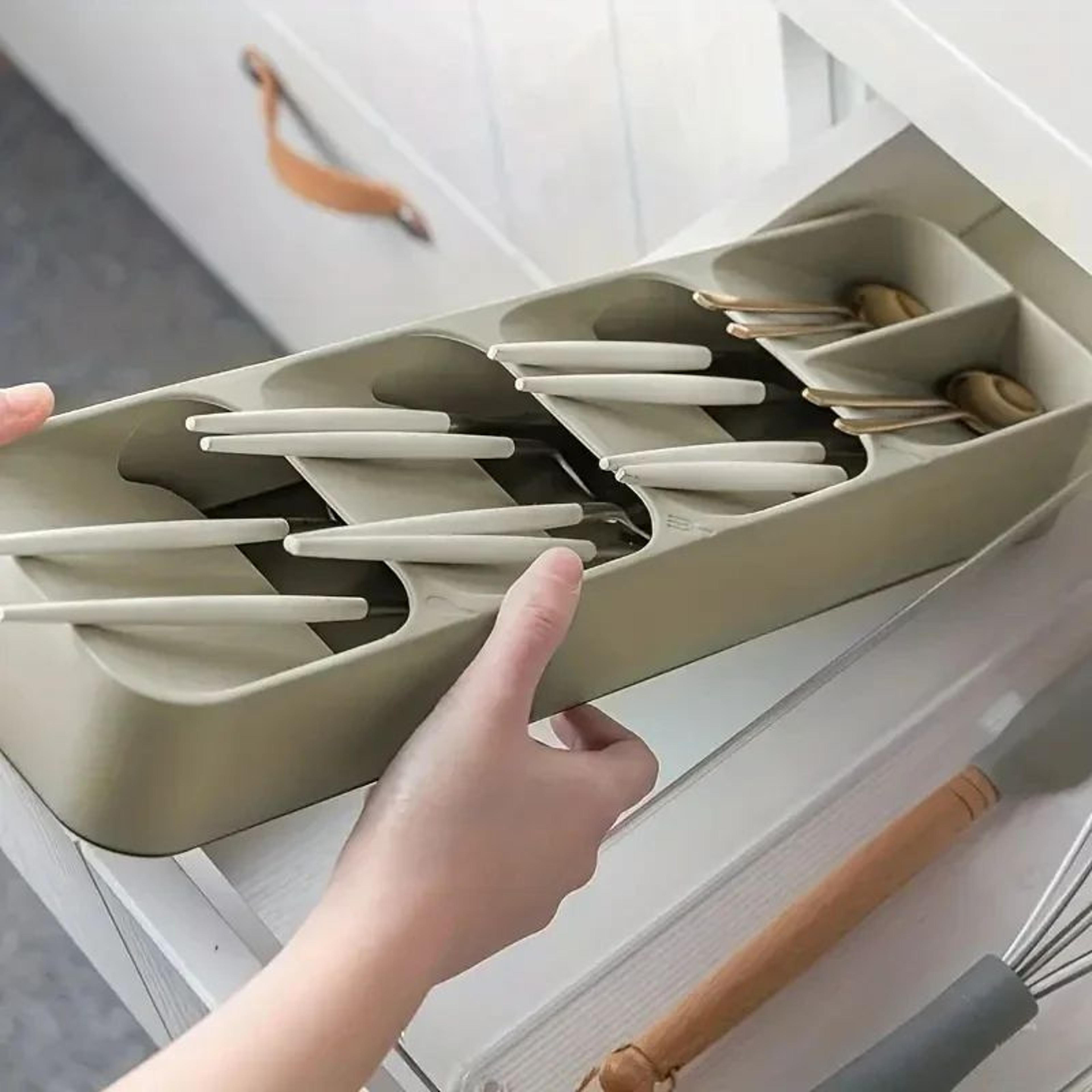Multi Compartment Cutlery Drawer Organizer Tray 1