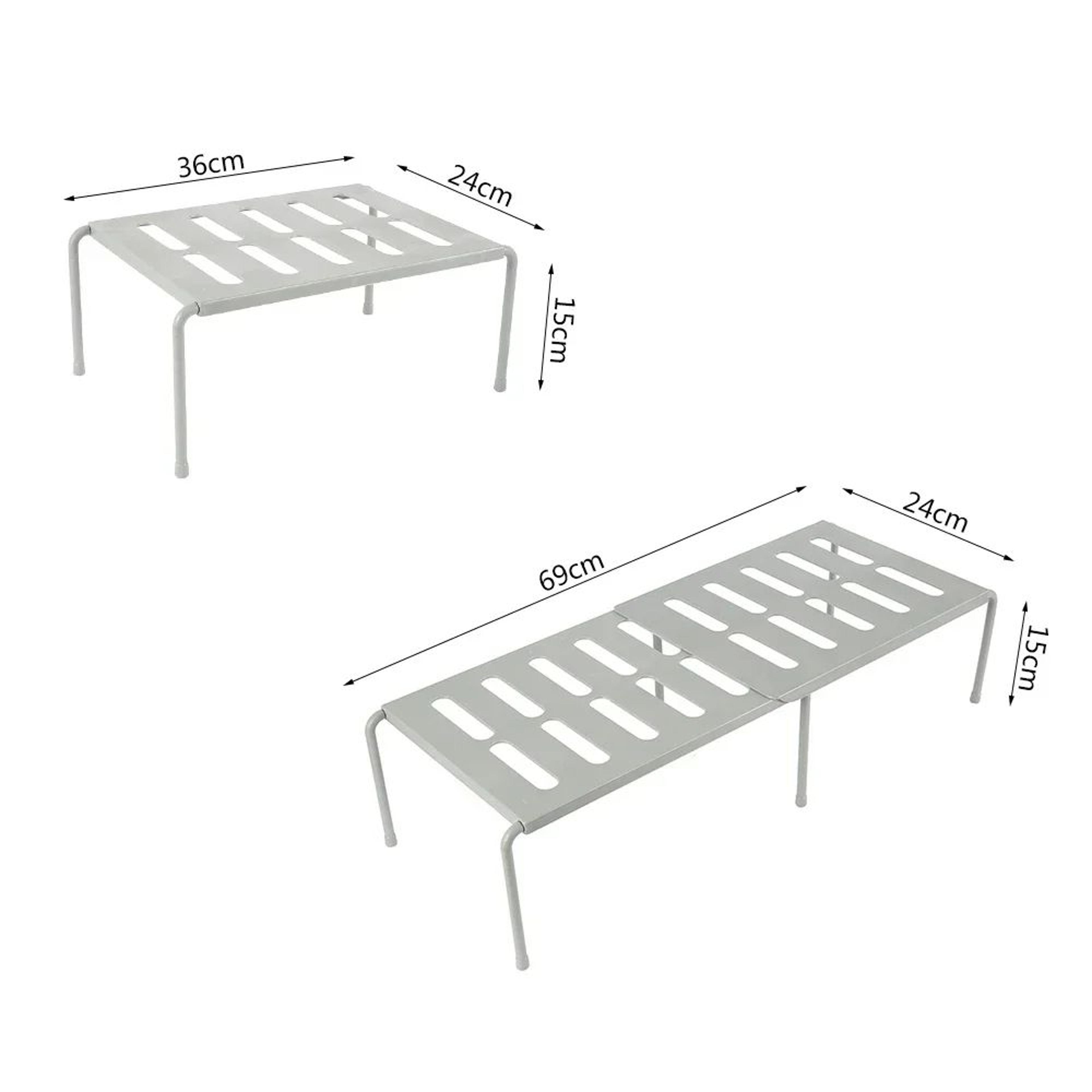 Expandable Kitchen Storage Shelf Organizer Rack 2