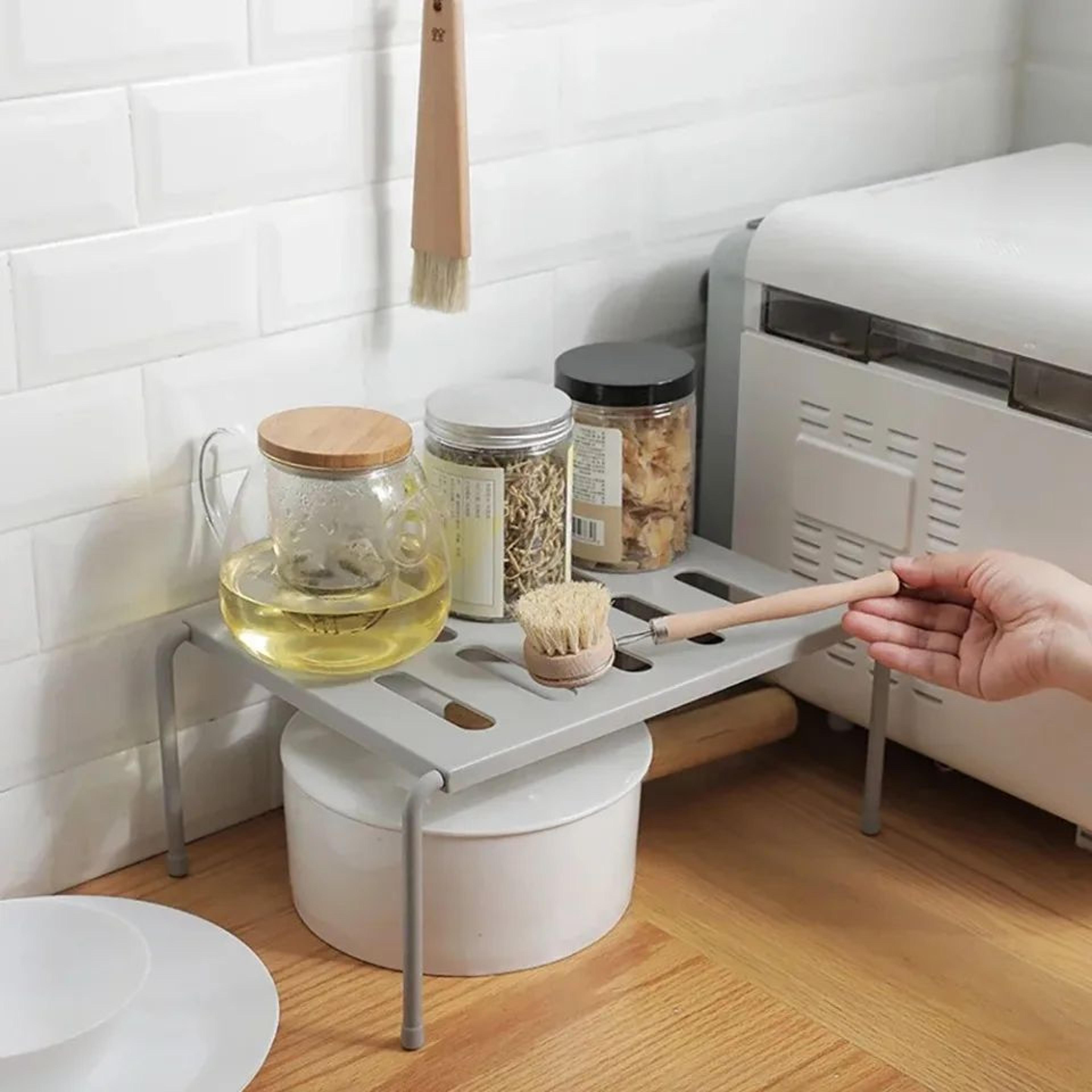 Expandable Kitchen Storage Shelf Organizer Rack 6