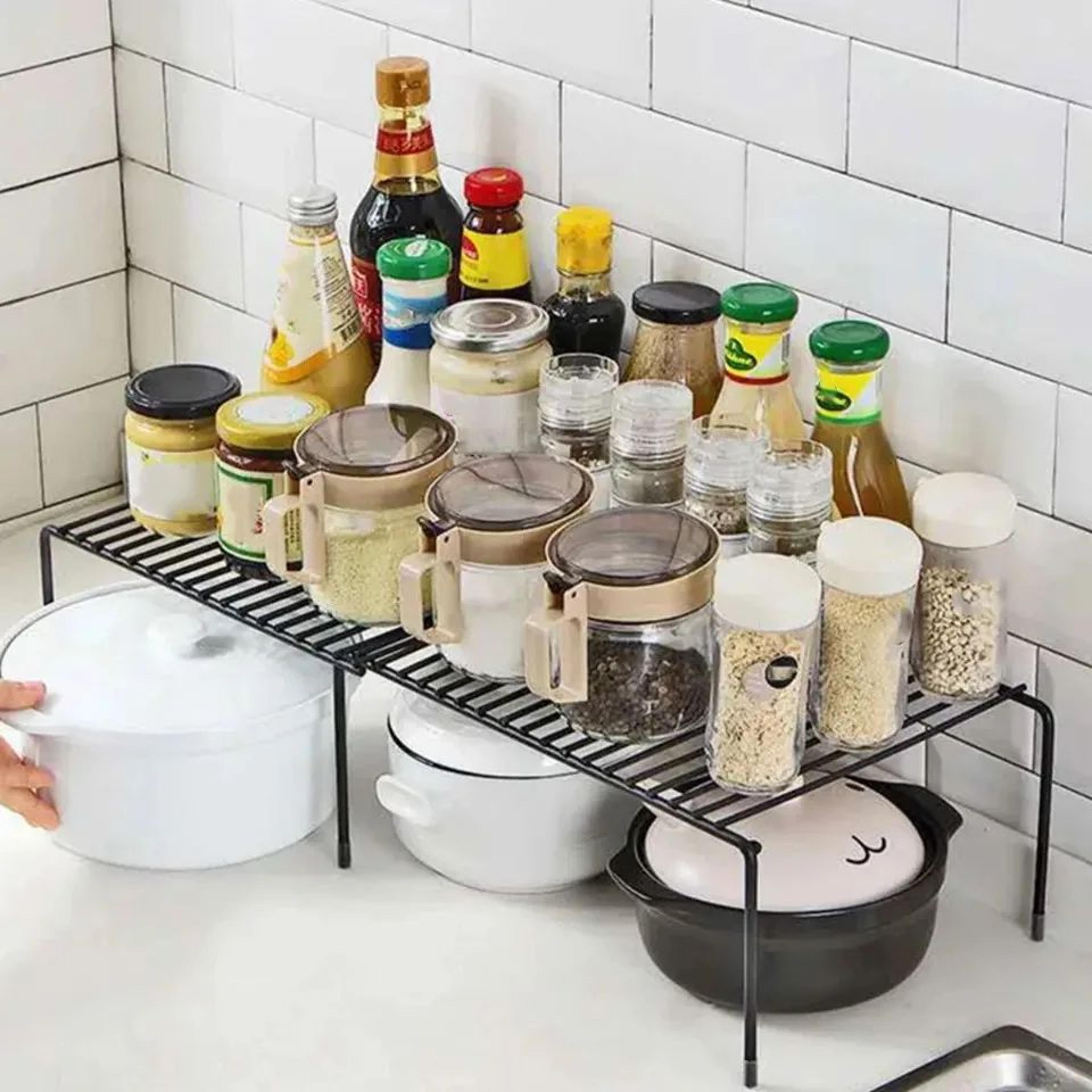 Expandable Kitchen Storage Shelf Organizer Rack 11