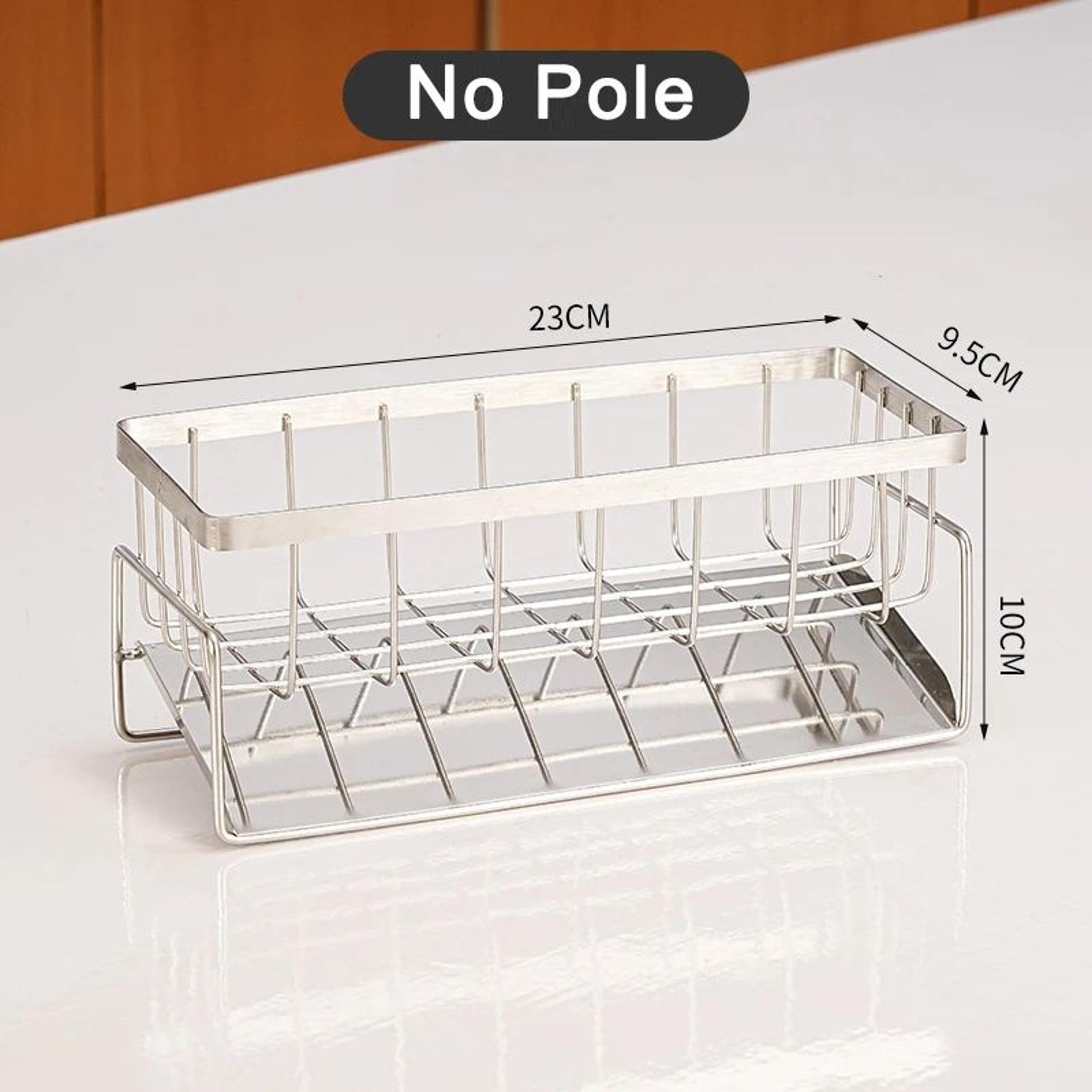 Stainless Steel Kitchen Sink Drain Organizer Rack 8