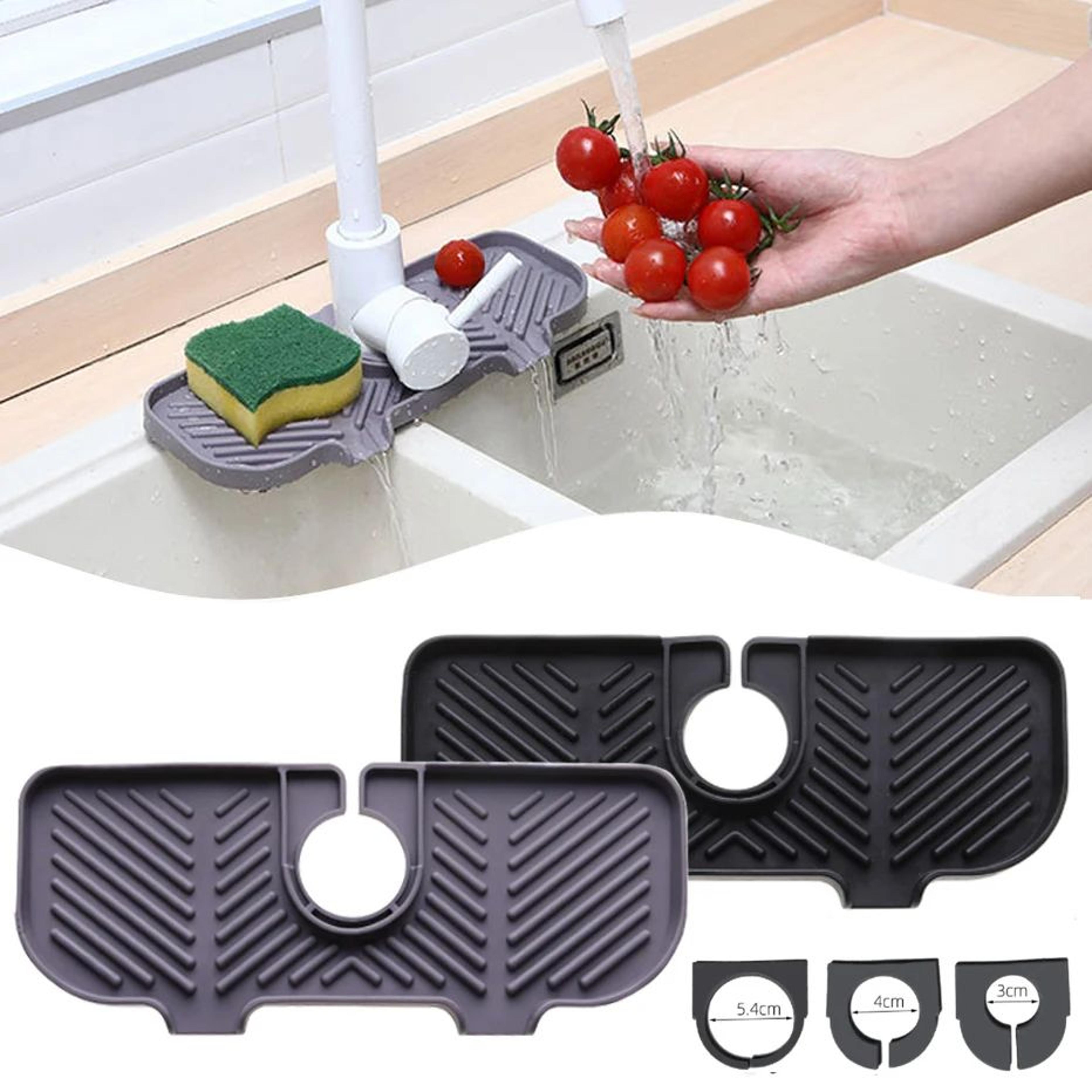Self Draining Silicone Soap Holder And Sponge Tray 6