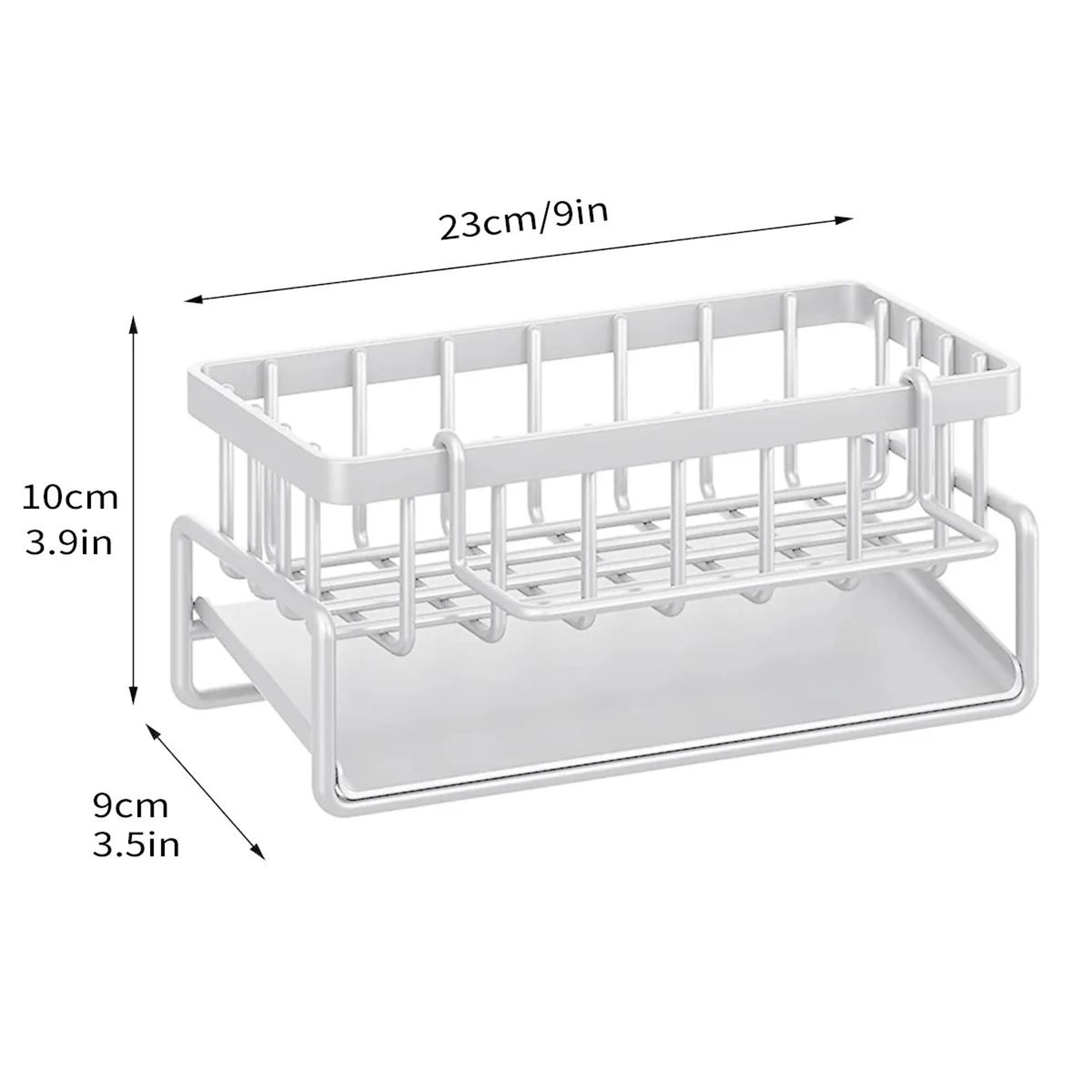 Sink Faucet Sponge Holder And Drain Storage Rack 11