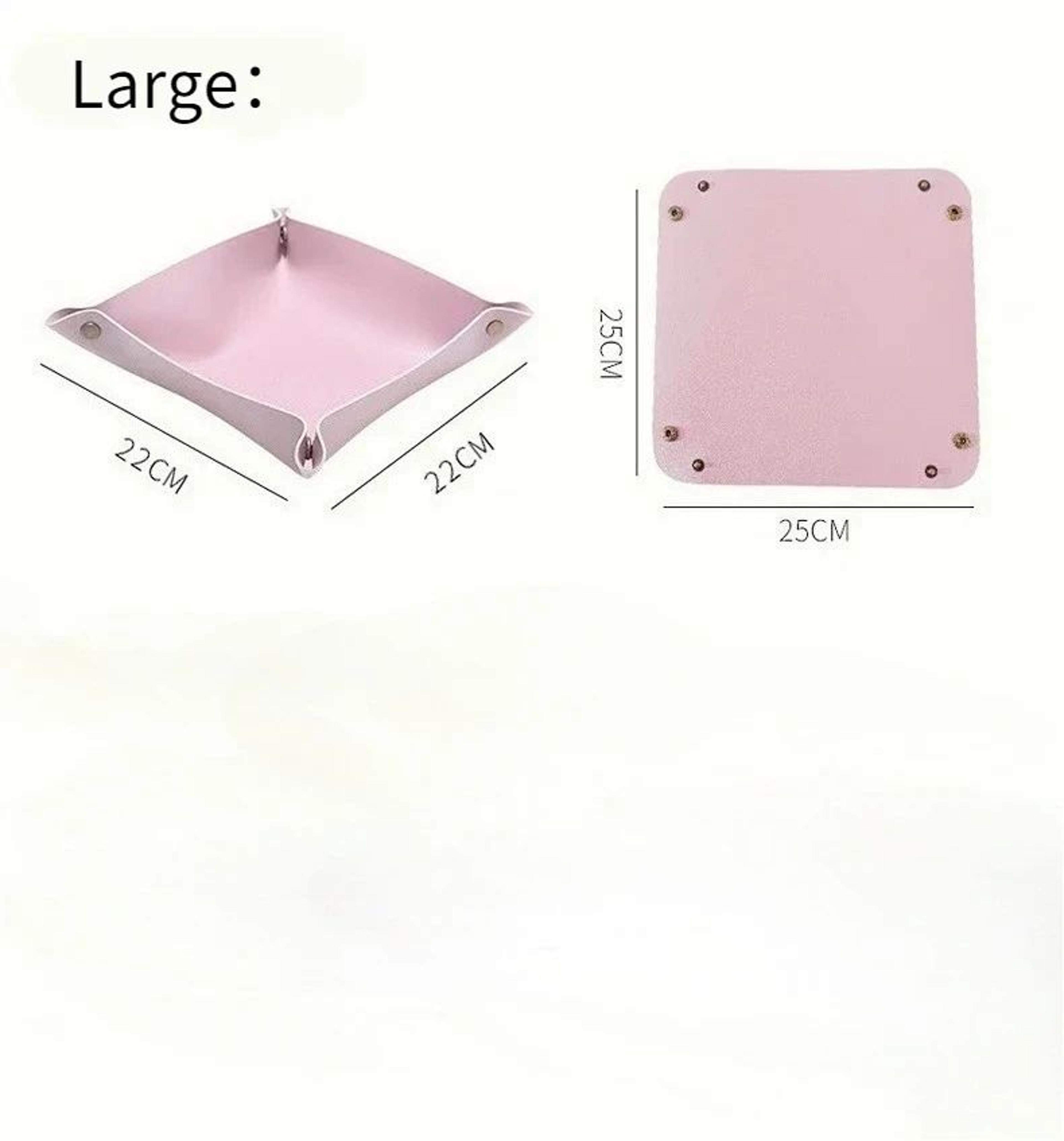 Foldable Leather Storage Tray For Keys And Jewelry 1