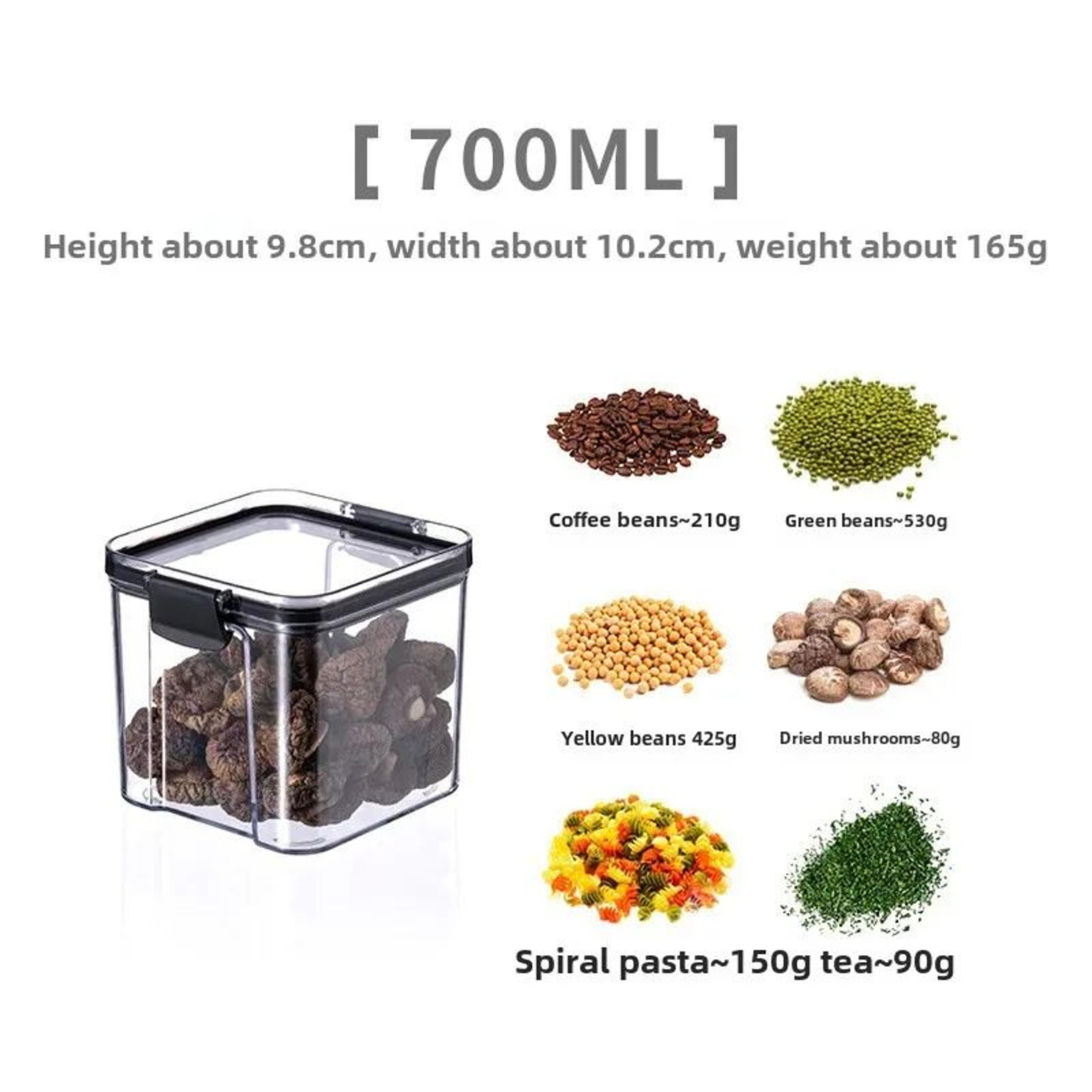 Airtight Transparent Grain Storage Container For Kitchen Pantry 4