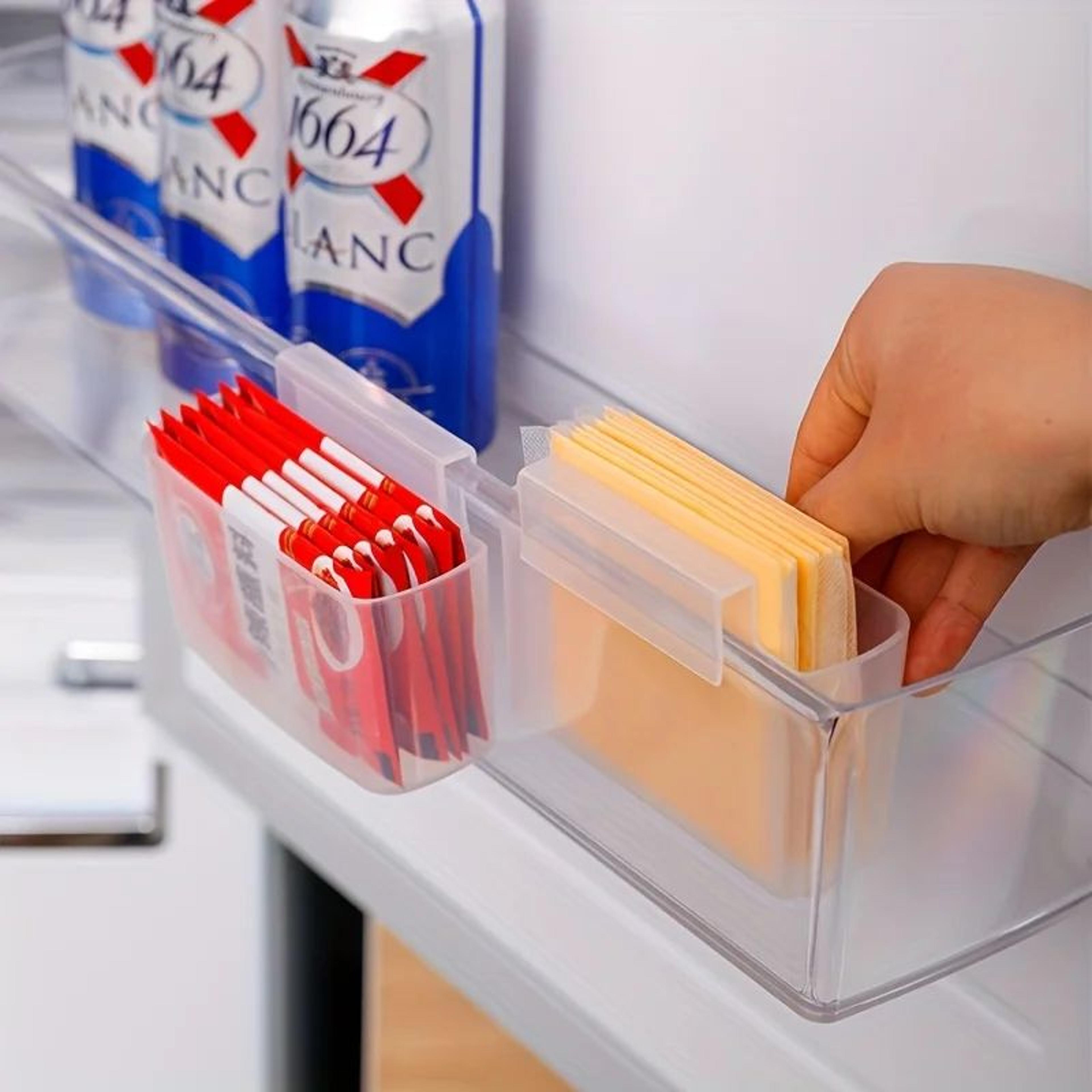 Multifunctional Refrigerator Side Door Storage Organizer Box 0