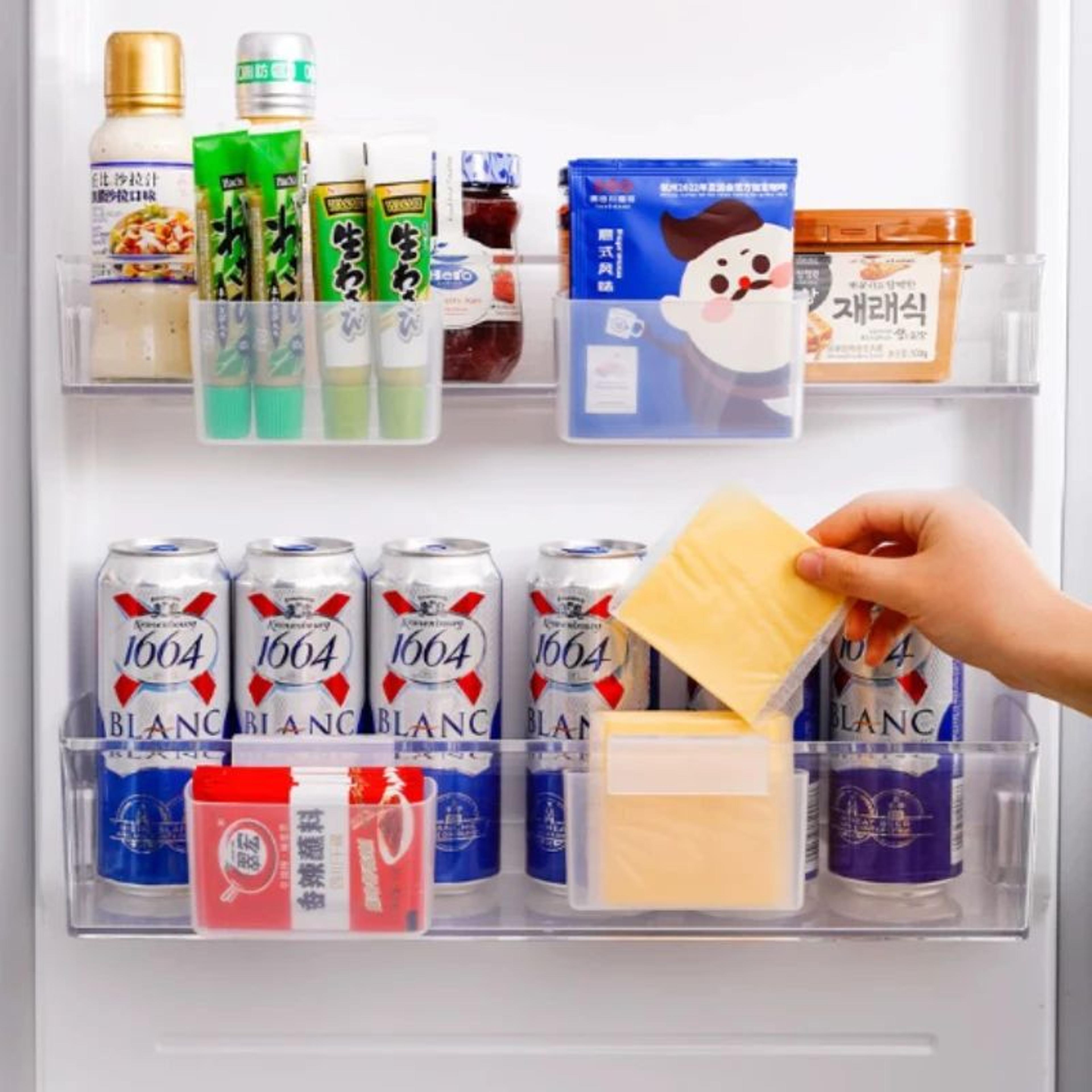 Multifunctional Refrigerator Side Door Storage Organizer Box 2