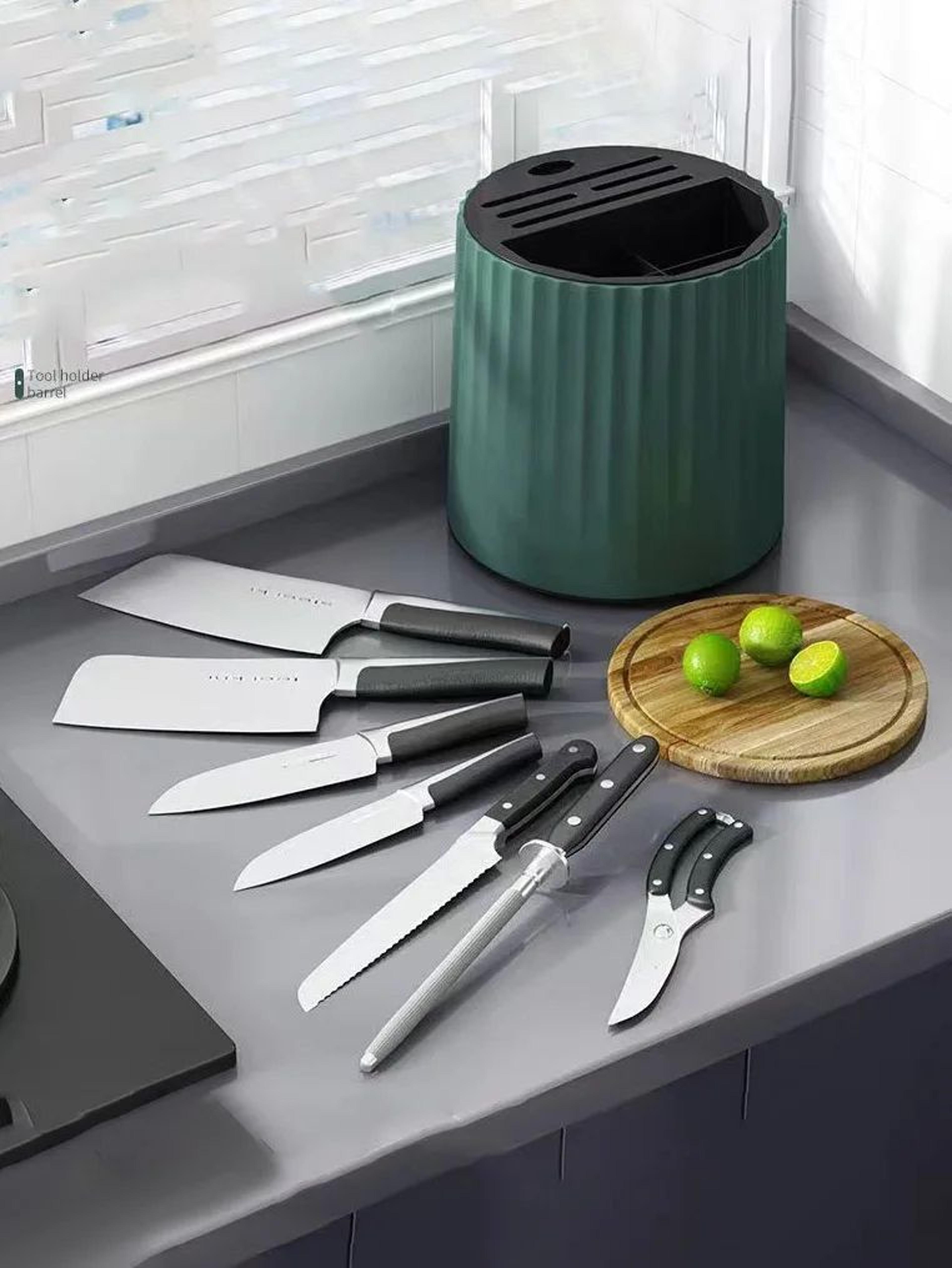 Rotating Knife And Cutlery Holder Kitchen Organizer Stand 6