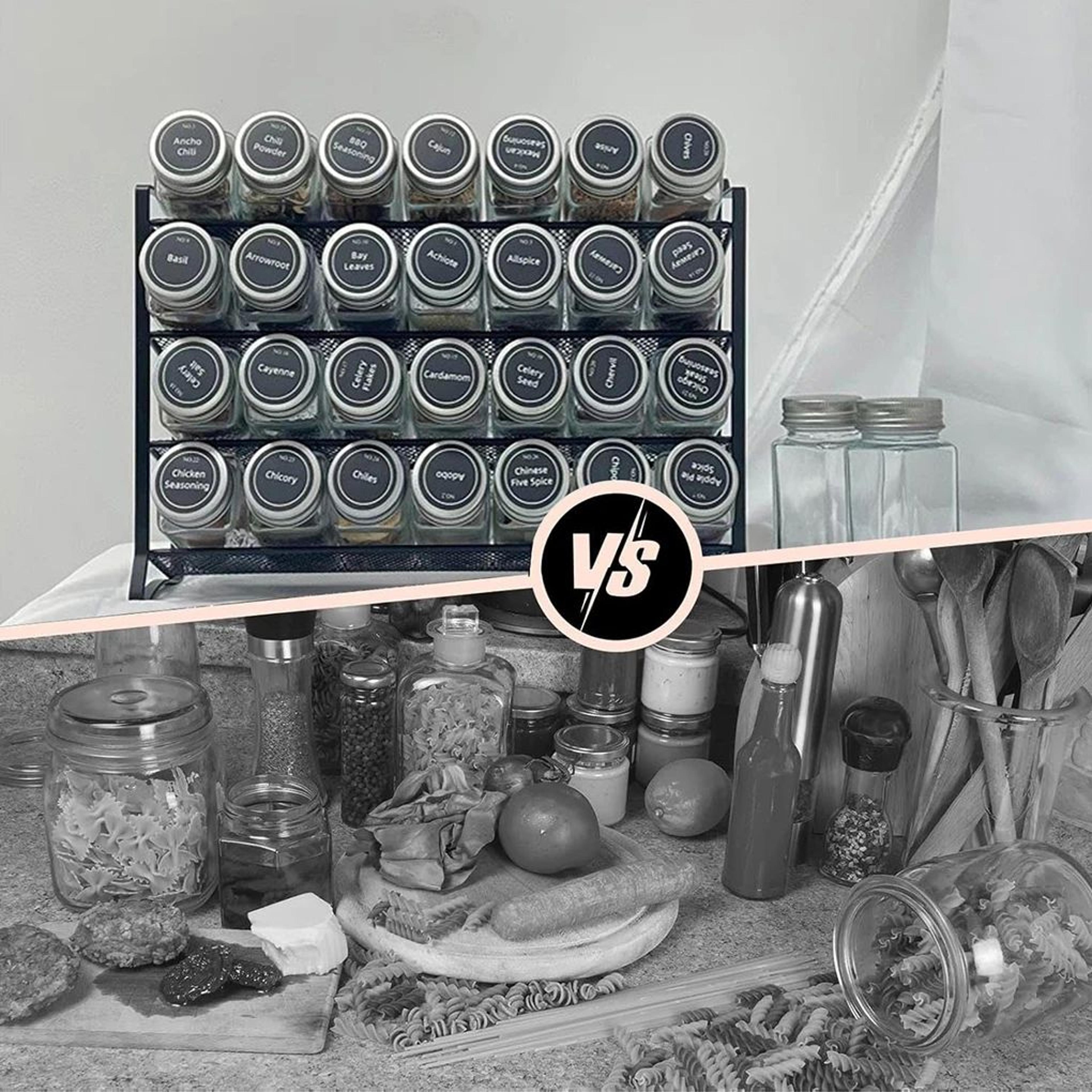 4 Tier Wall Mounted Spice Rack Organizer 2