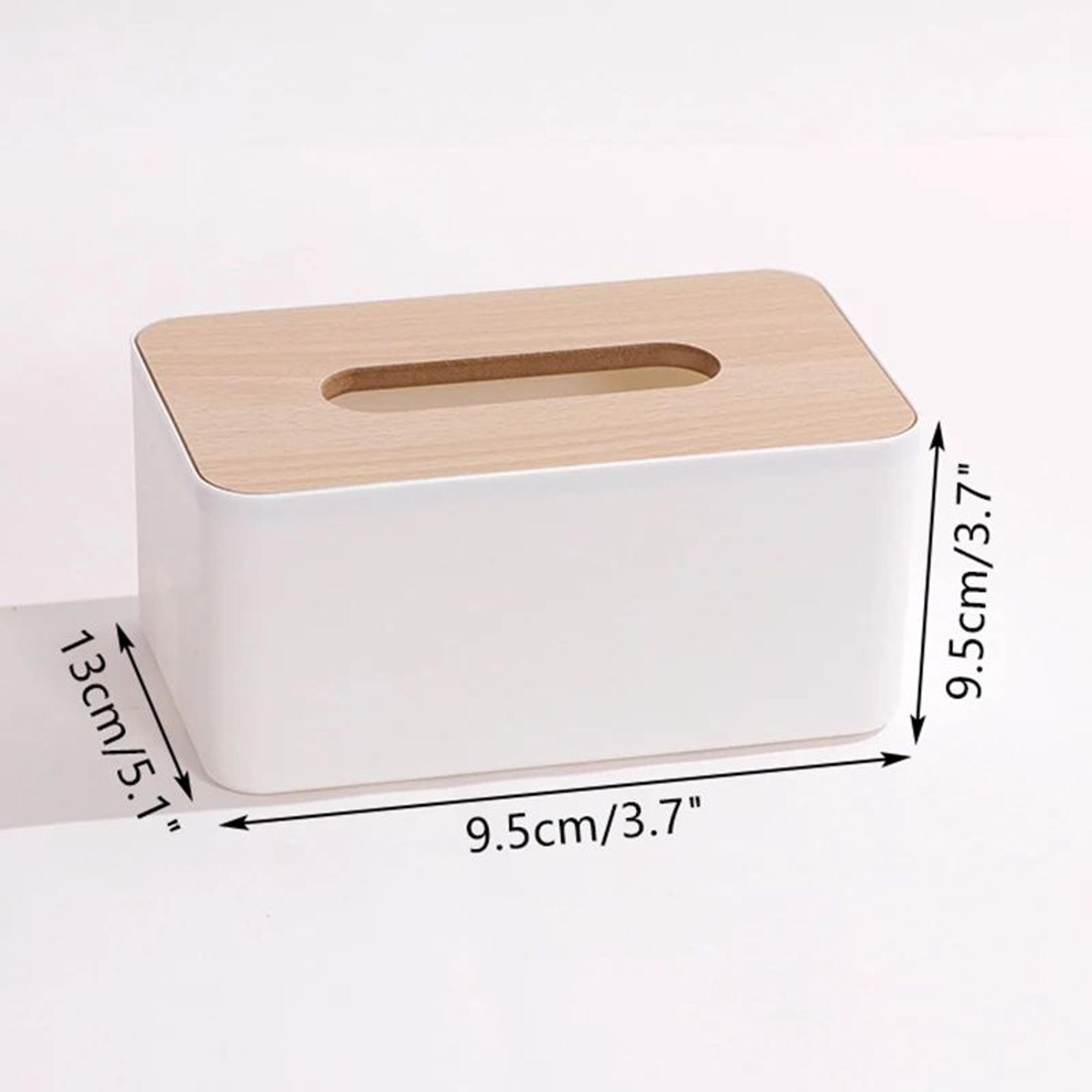Luxury Bamboo Tissue Box Cover Holder 5