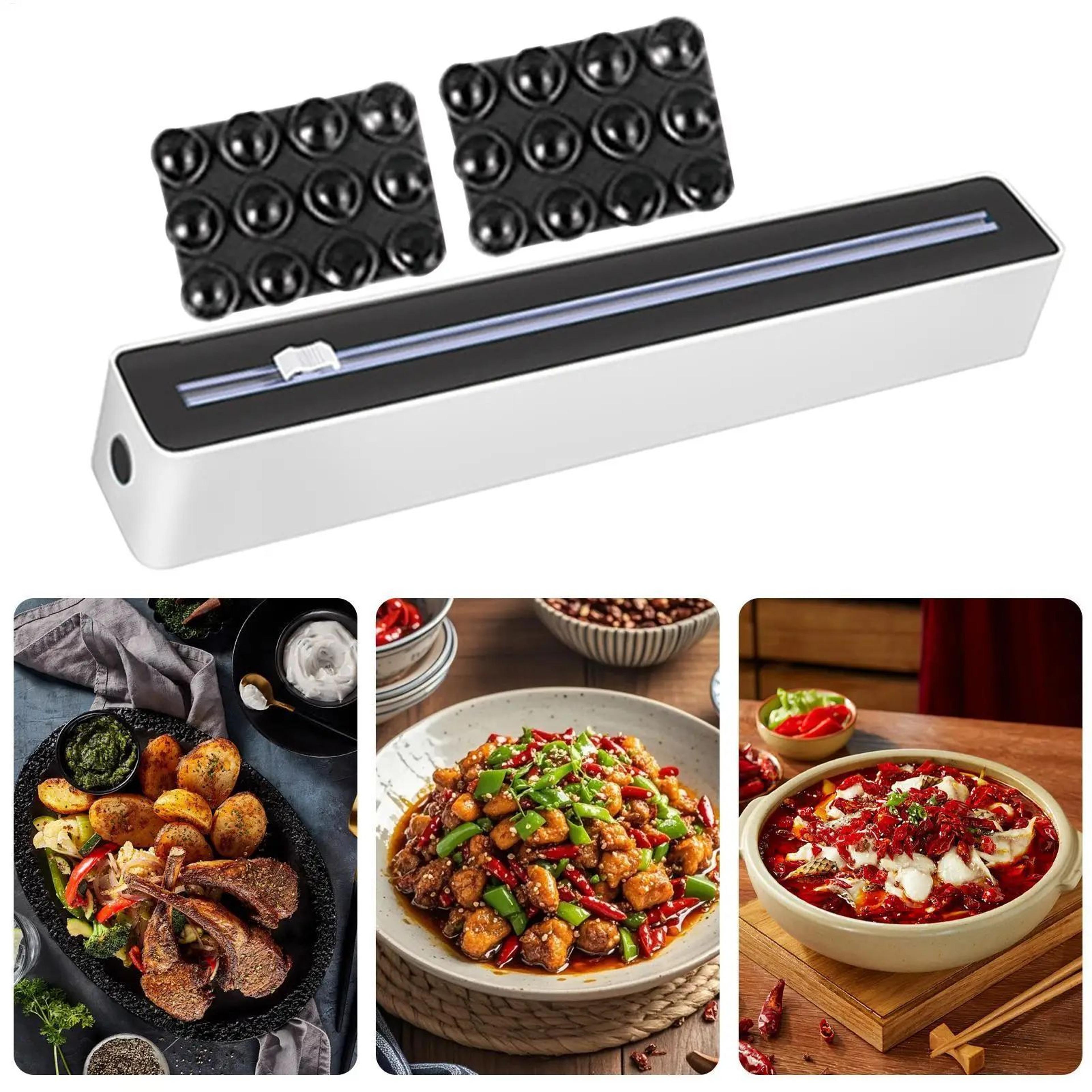 Food Wrap Dispenser With Built In Cutter 4