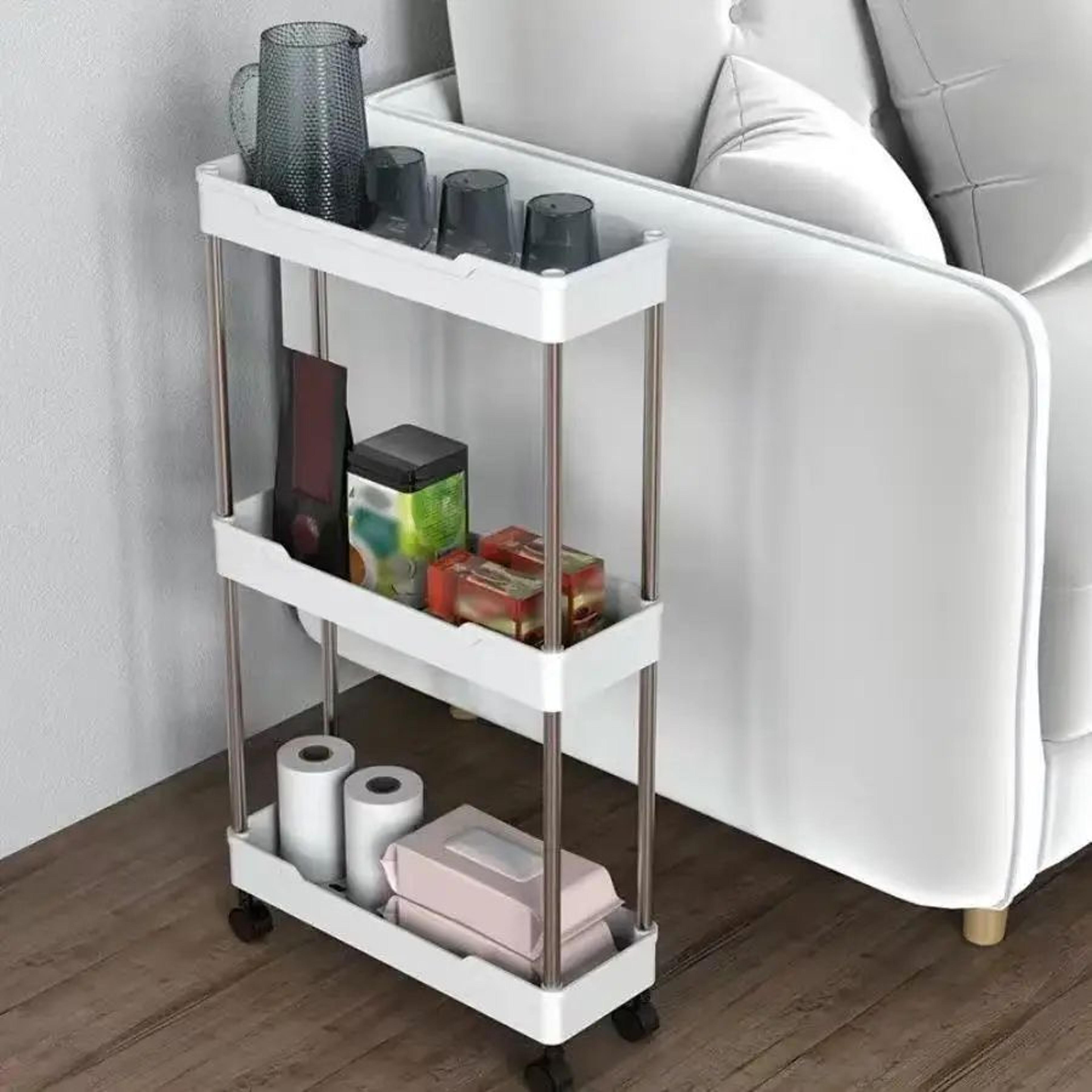 3 Tier Rolling Storage Cart With Wheels 3